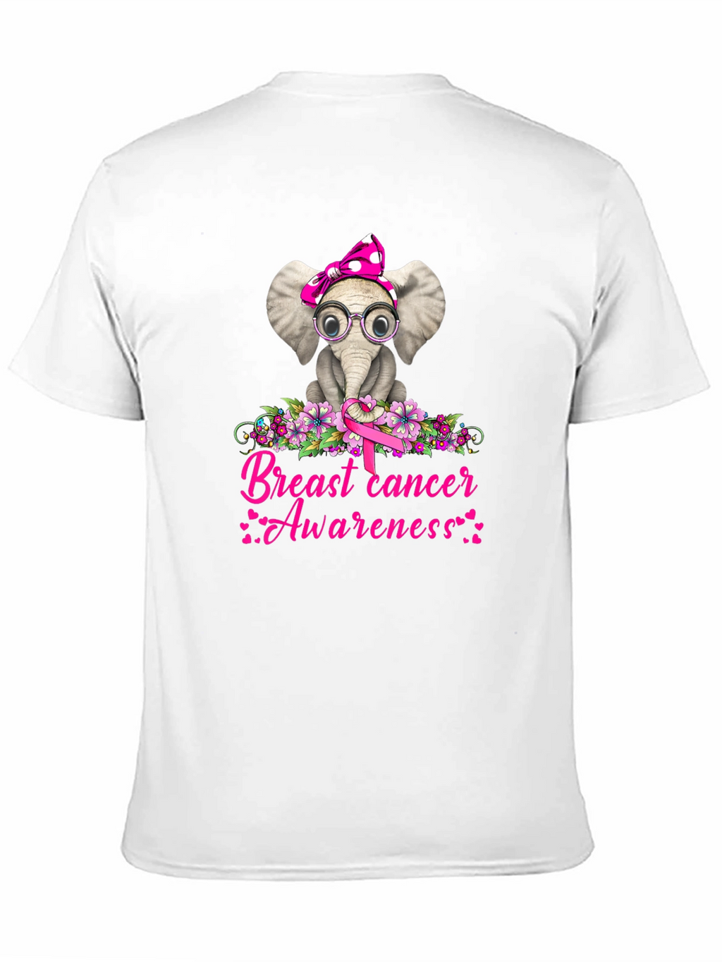 Breast Cancer Awareness Elephant T-Shirt