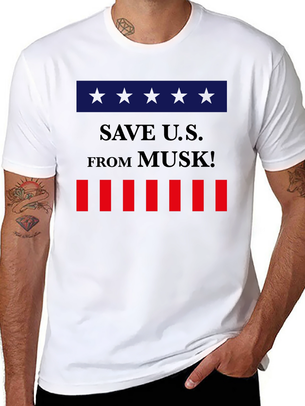 Save U.S. From Musk! Graphic T-Shirt