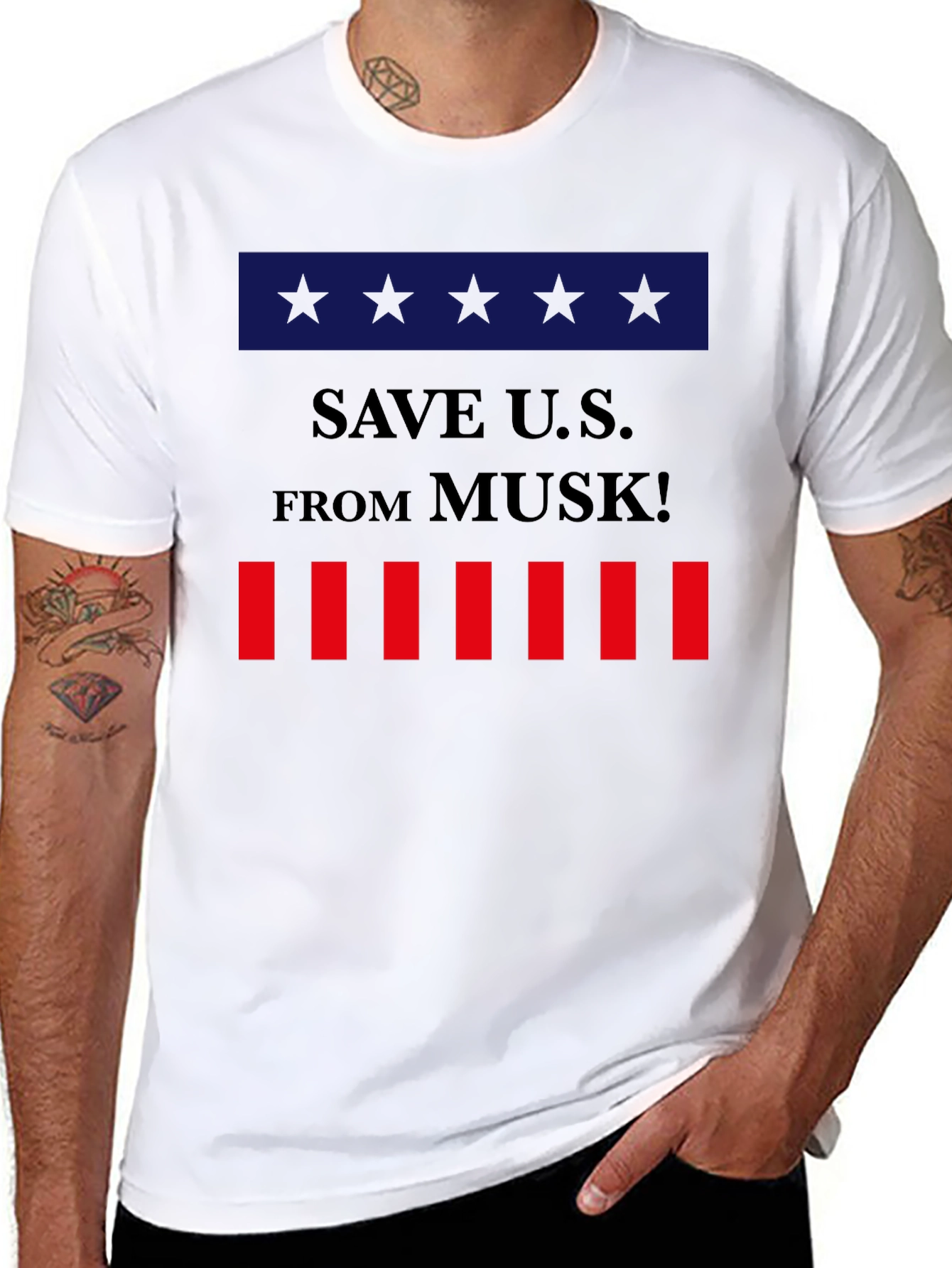 Save U.S. From Musk! Graphic T-Shirt