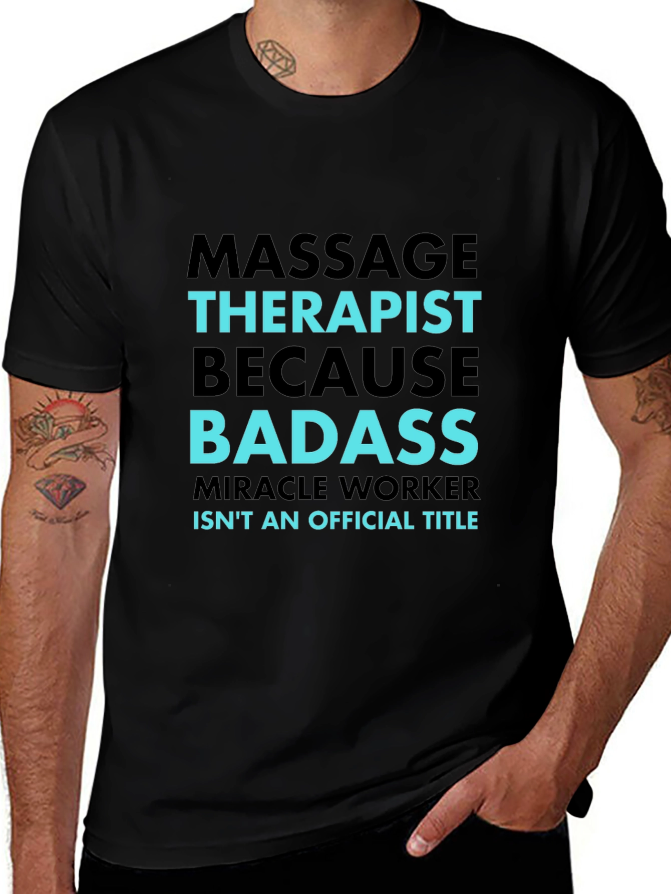 Massage Therapist Badass Graphic T-Shirt