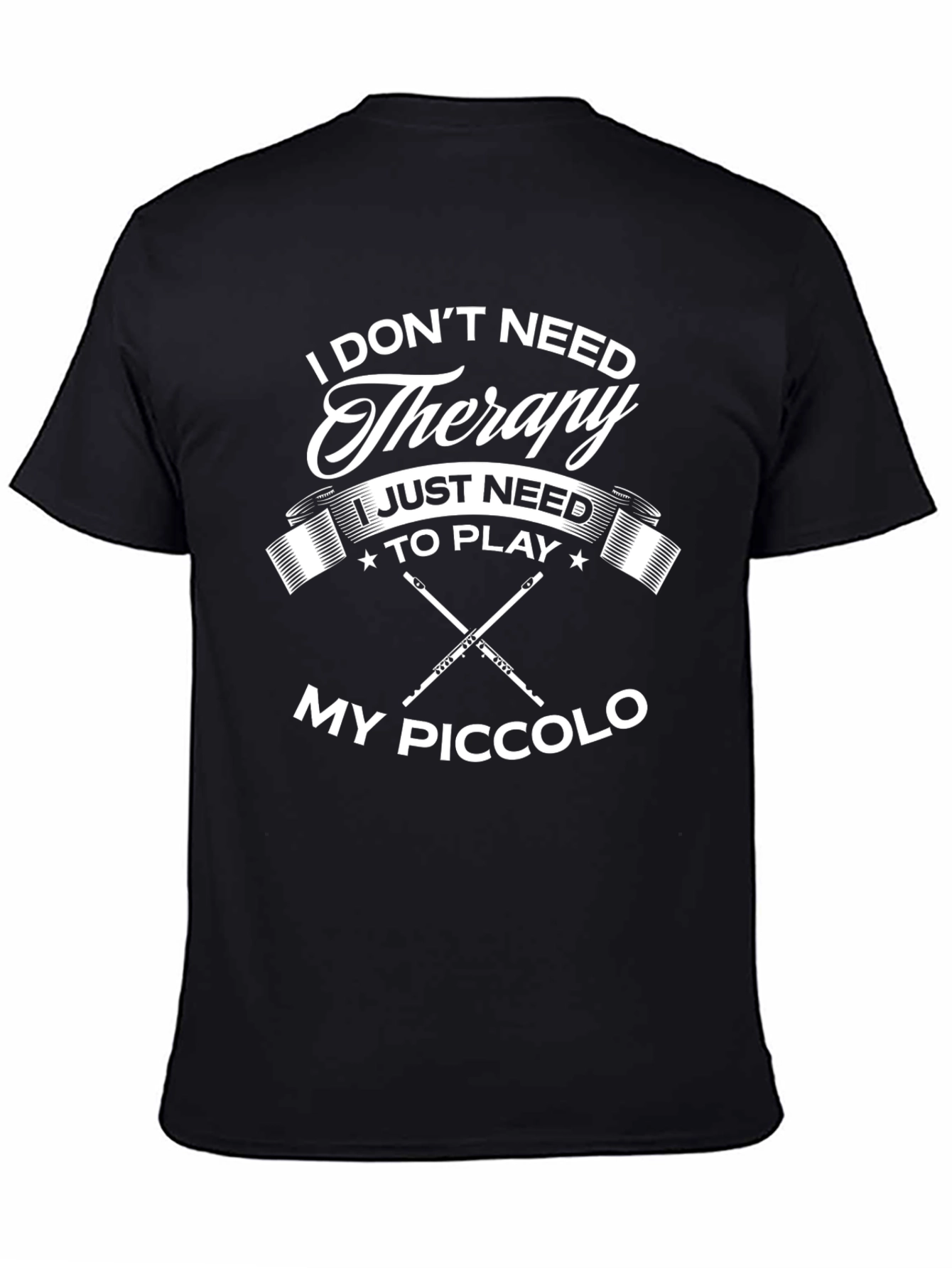 Therapy Piccolo Player Black T-Shirt