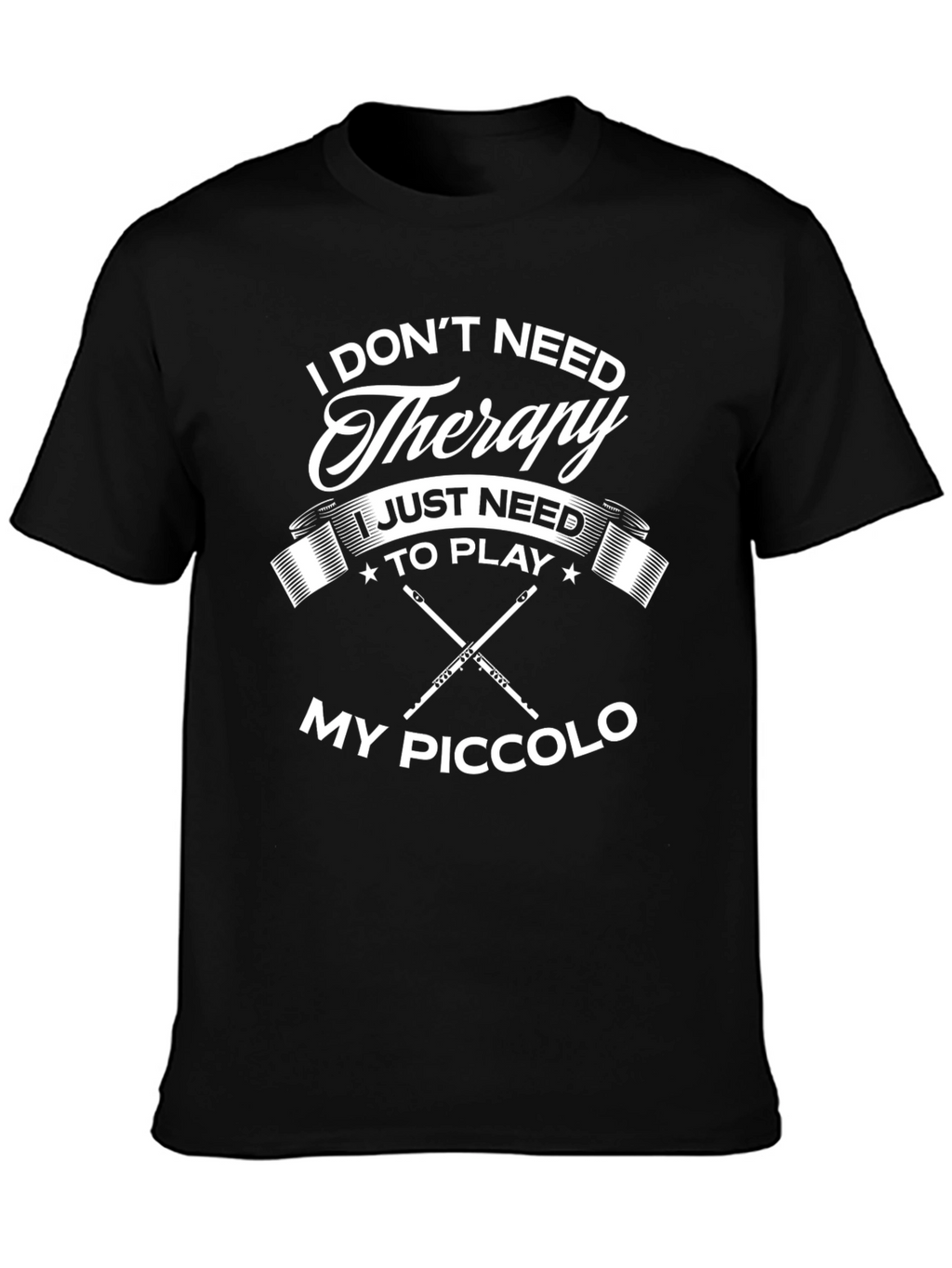 Therapy Piccolo Player Black T-Shirt