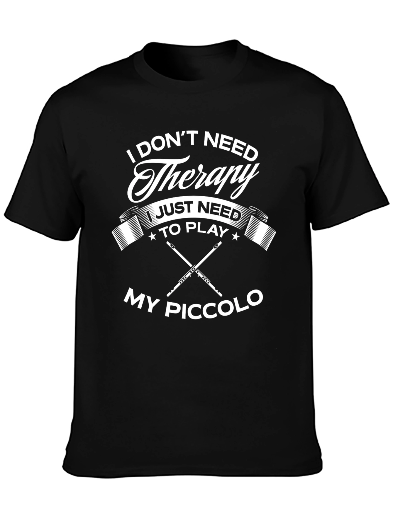 Therapy Piccolo Player Black T-Shirt
