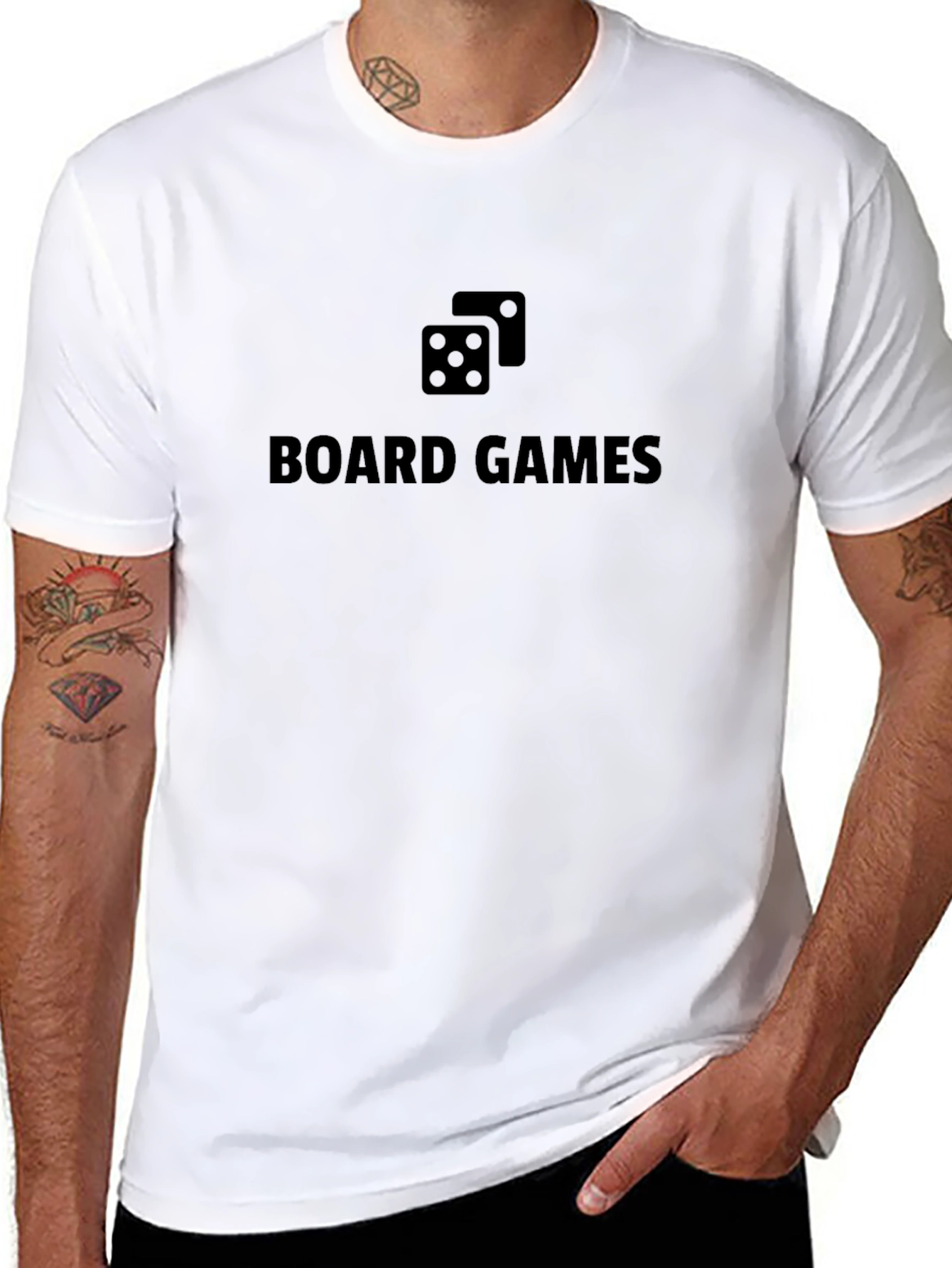 Board Games T-Shirt - Casual Black Tee