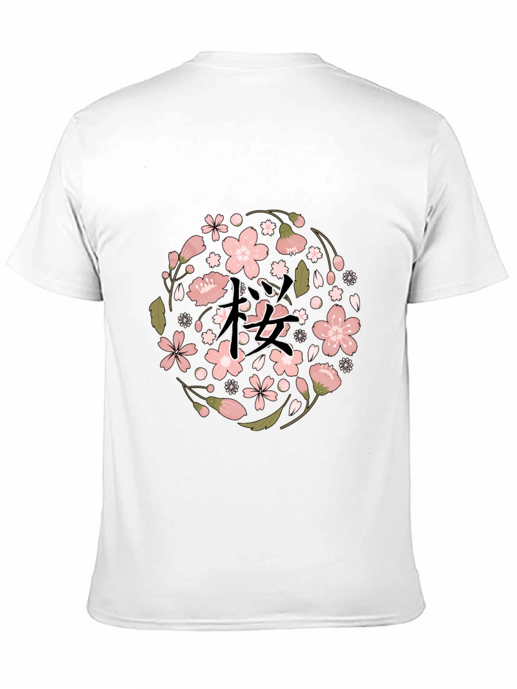 Cherry Blossom Graphic Tee - Black