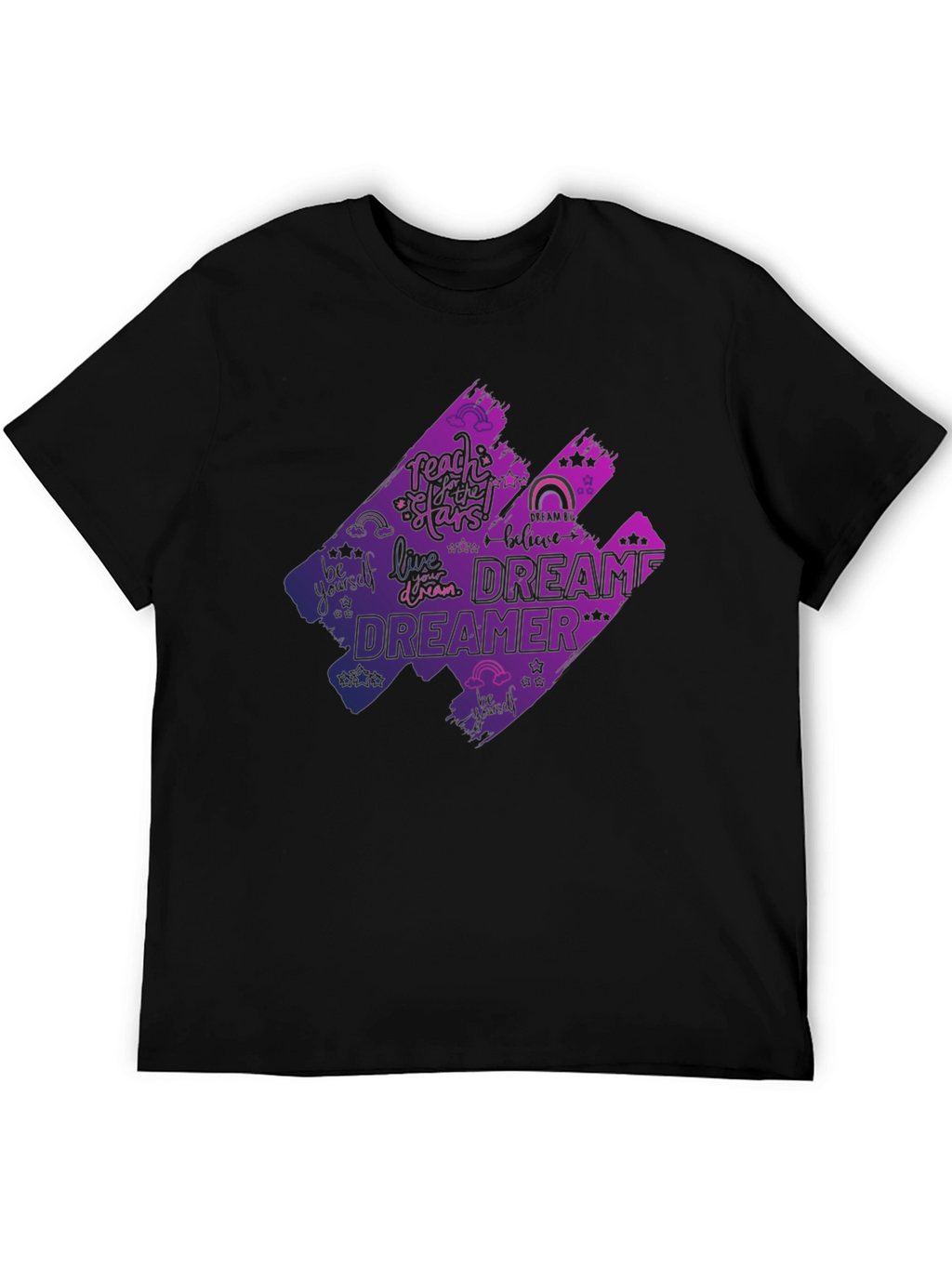 Dreamer Graphic T-Shirt - Black Cotton Tee