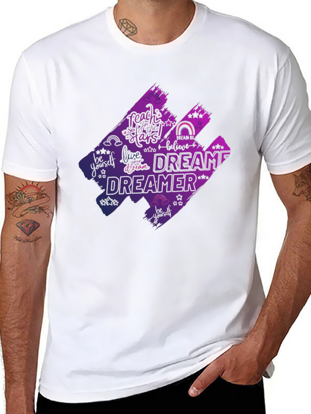 Dreamer Graphic T-Shirt - Black Cotton Tee
