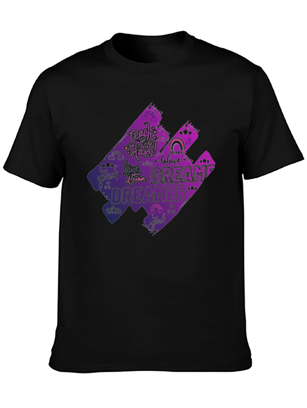 Dreamer Graphic T-Shirt - Black Cotton Tee