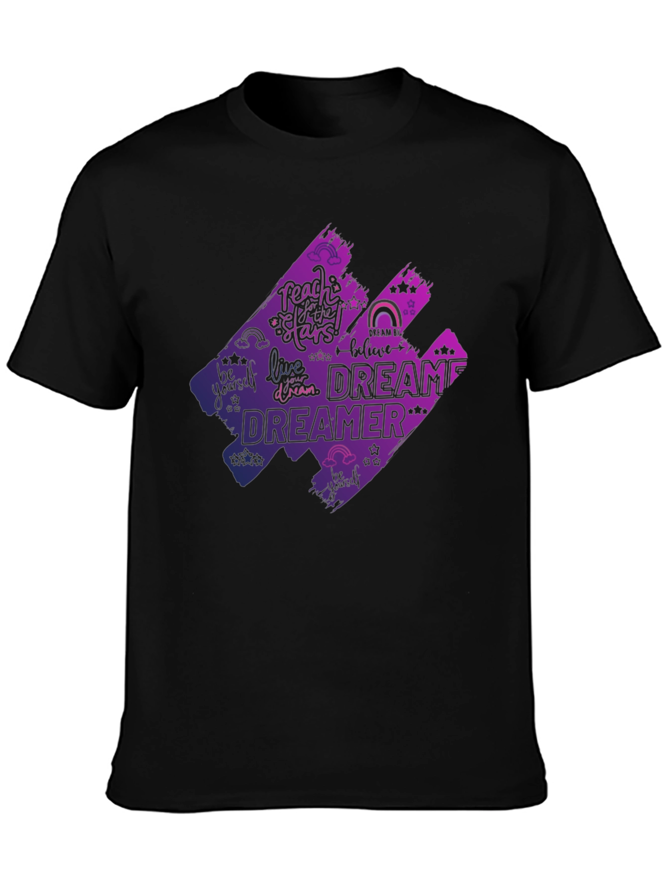 Dreamer Graphic T-Shirt - Black Cotton Tee