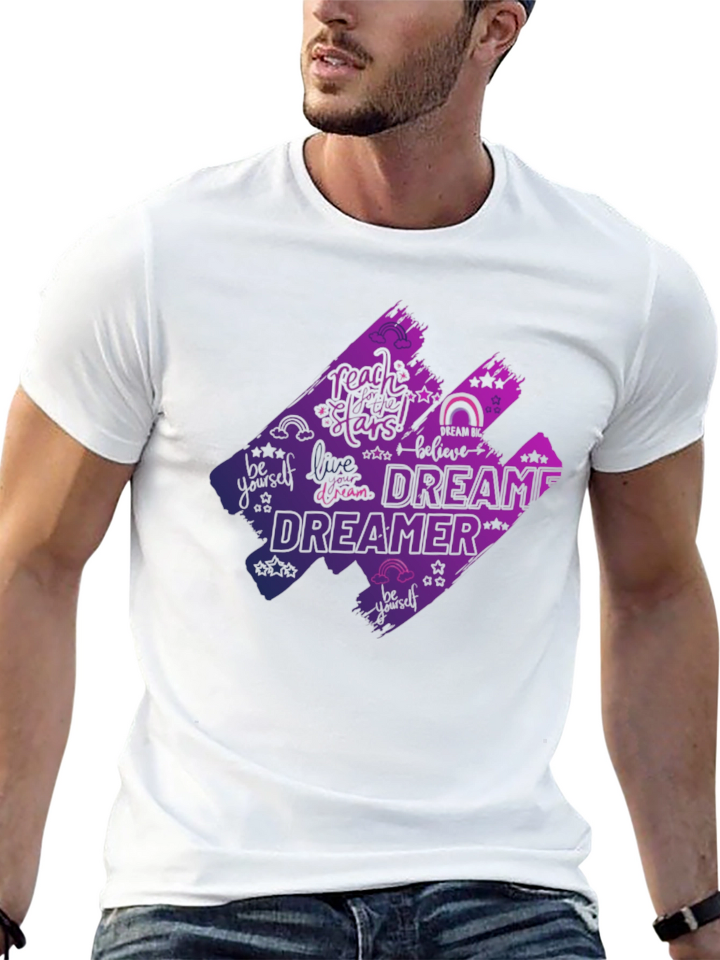 Dreamer Graphic T-Shirt - Black Cotton Tee