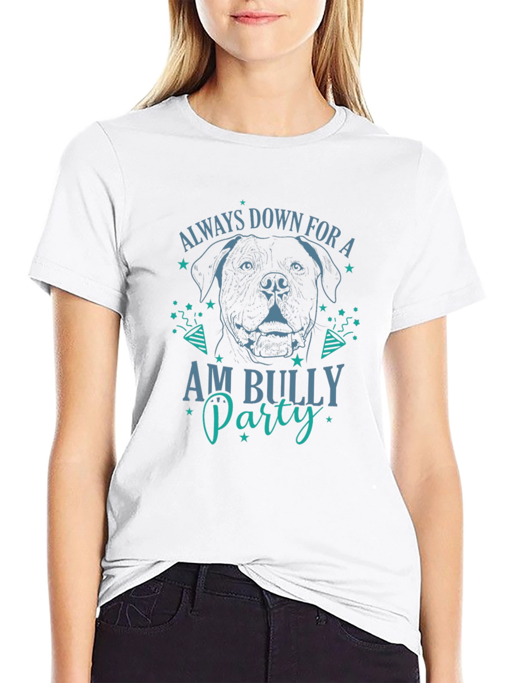 Always Down for Am Bully Party Graphic T-Shirt