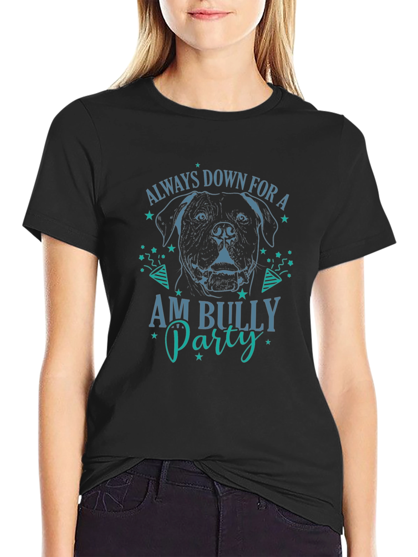 Always Down for Am Bully Party Graphic T-Shirt