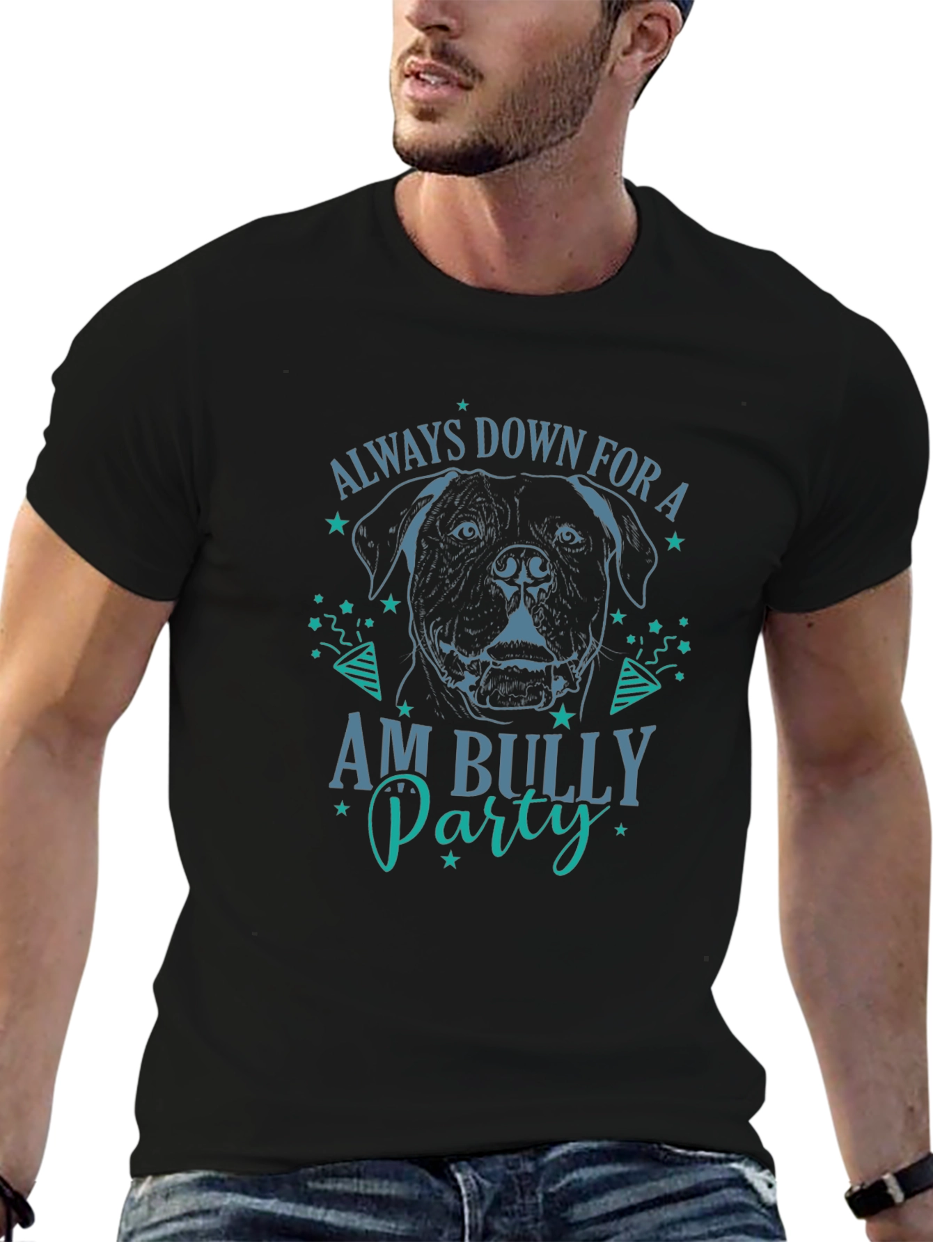 Always Down for Am Bully Party Graphic T-Shirt