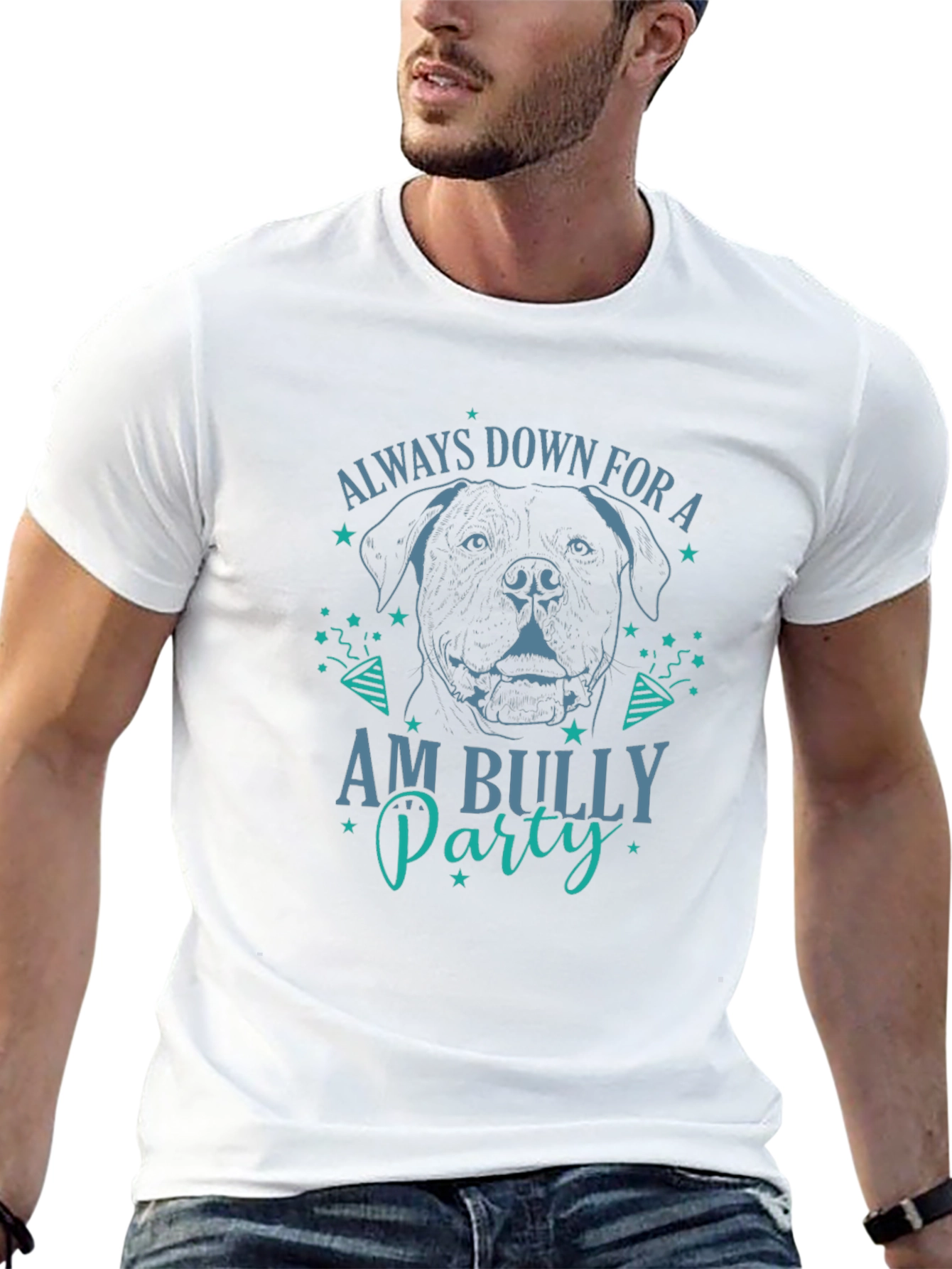 Always Down for Am Bully Party Graphic T-Shirt