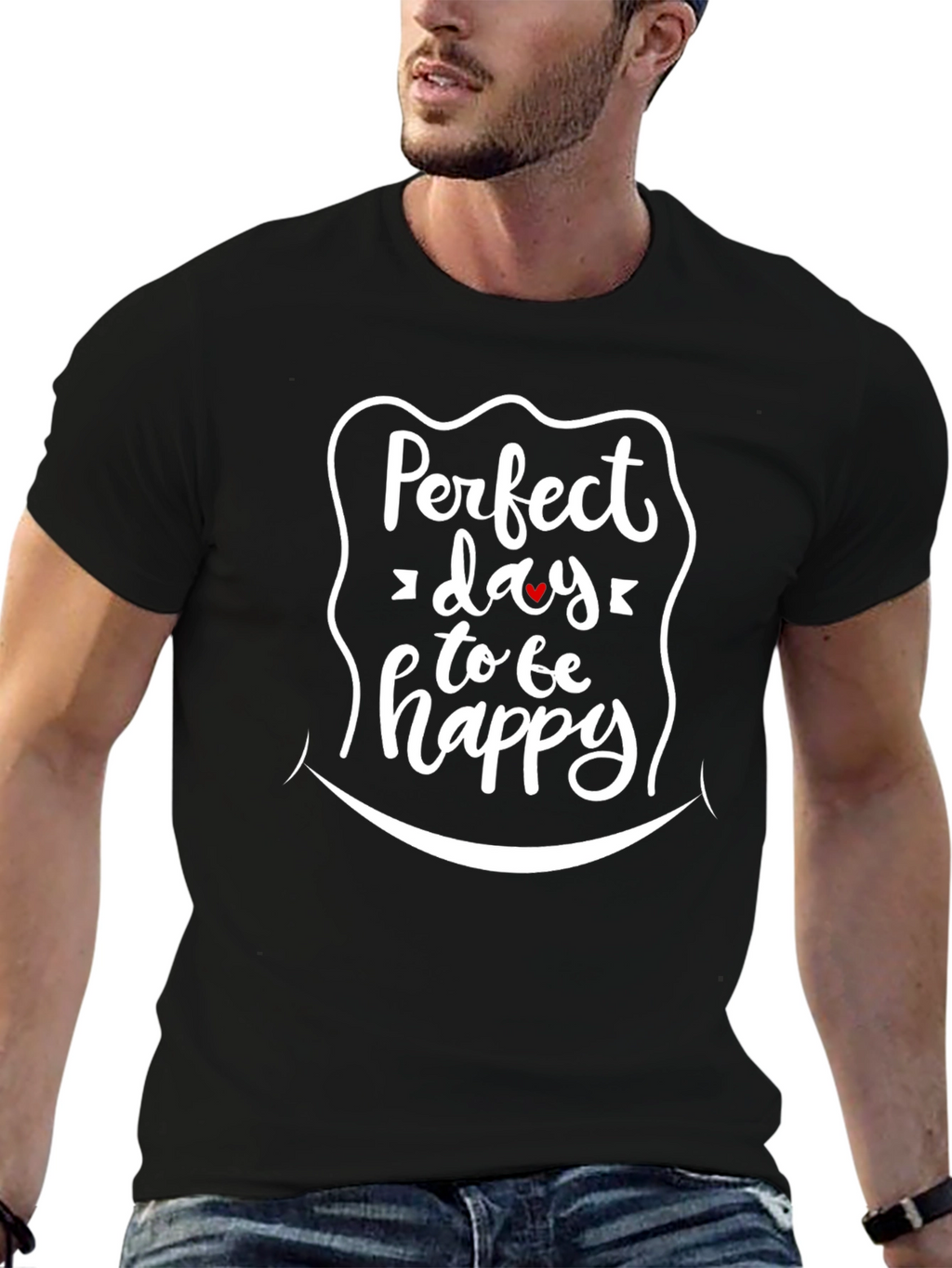 Perfect Day to be Happy Graphic Tee