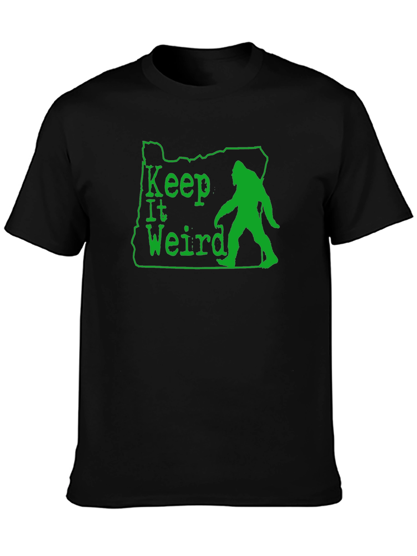 Keep It Weird Oregon Bigfoot Graphic T-Shirt