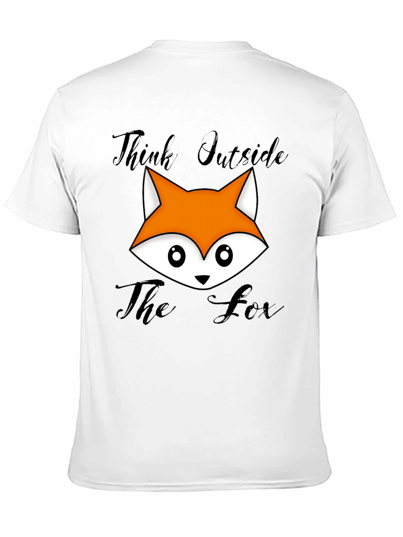 Think Outside The Fox Graphic T-Shirt - Black