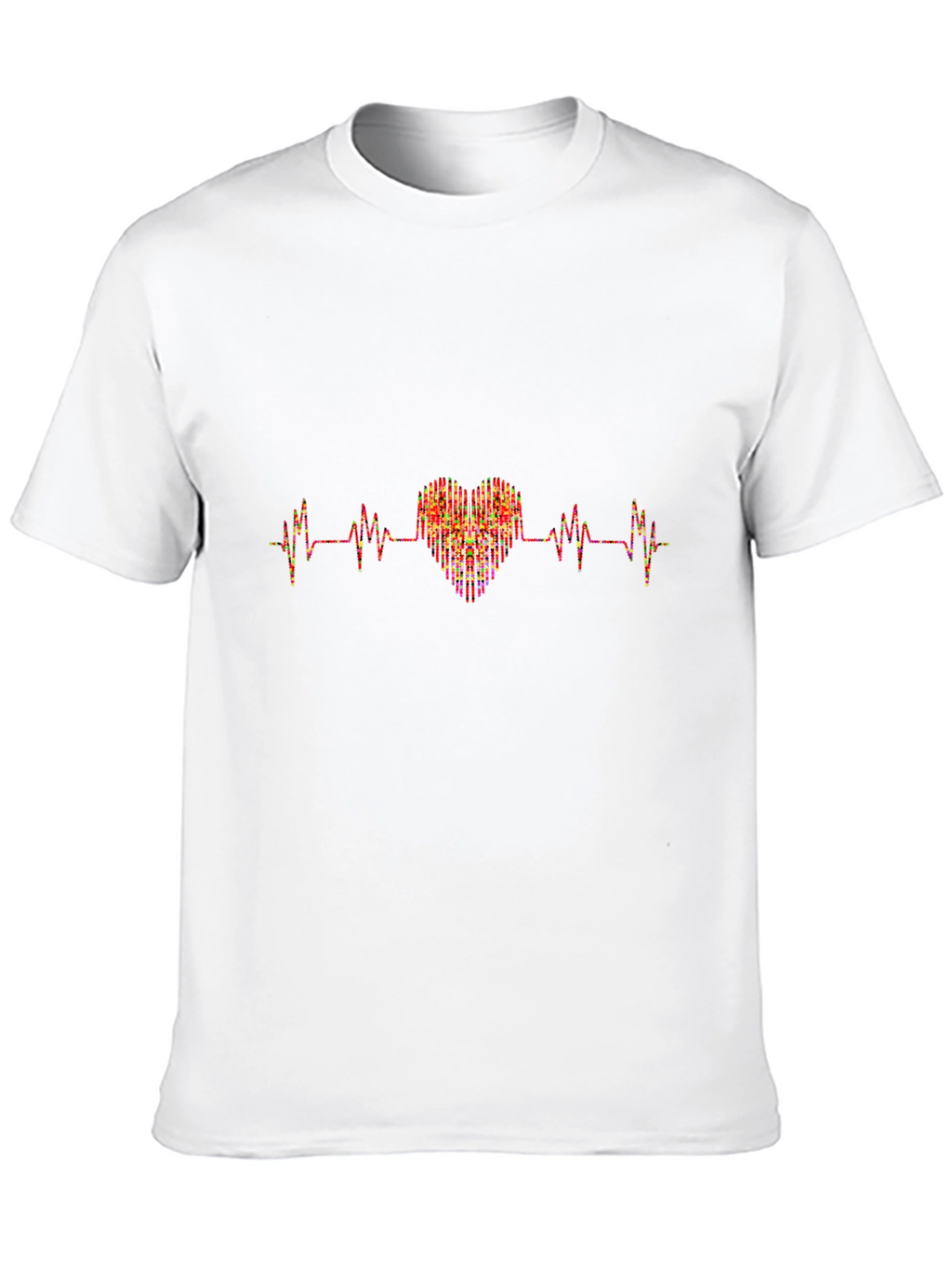 Heartbeat Heart T-Shirt - Stylish Graphic Tee