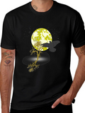 Raven Moon Tree Graphic Tee - Black