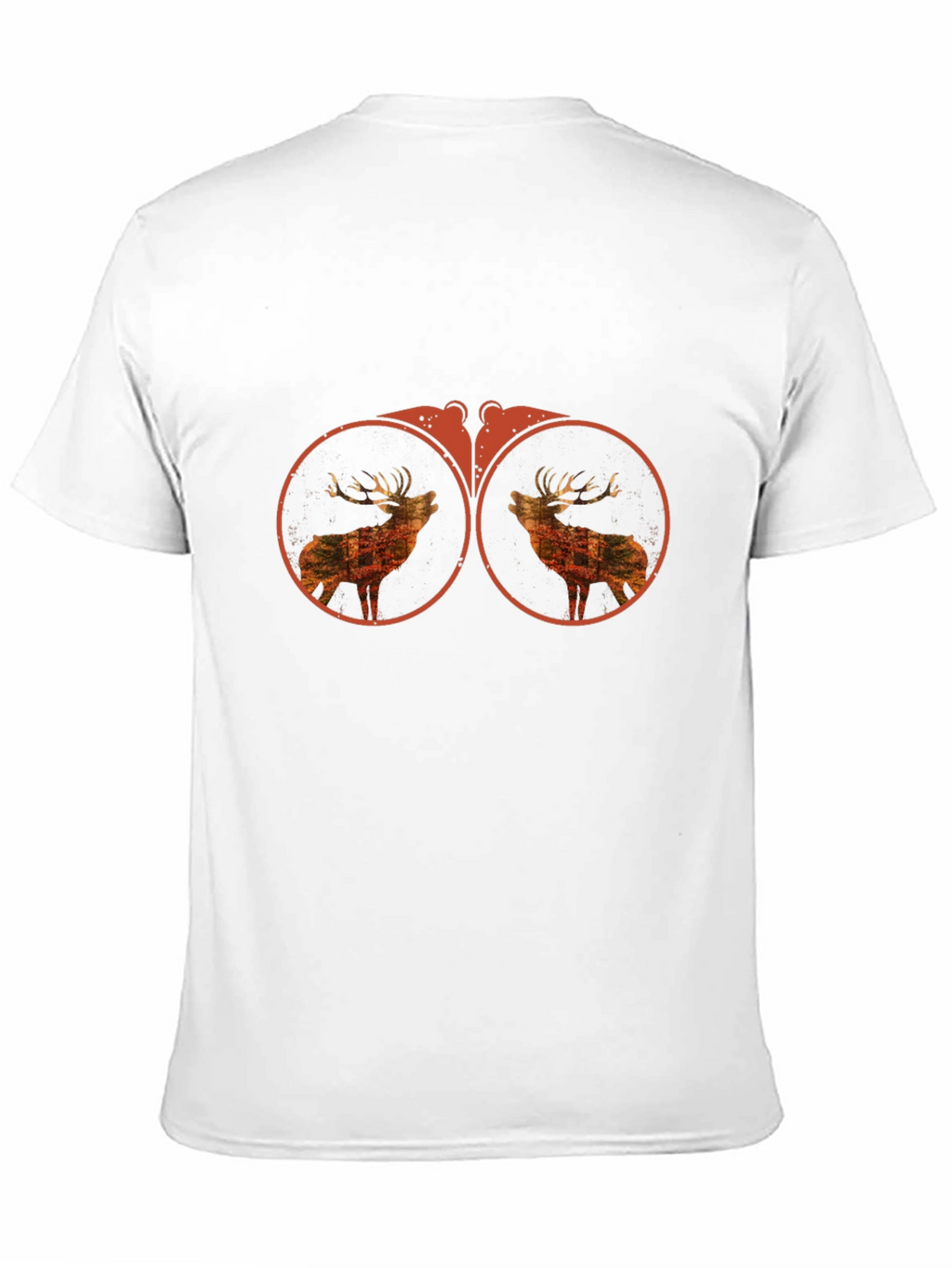 Binocular Deer Graphic Tee - Black Cotton T-Shirt