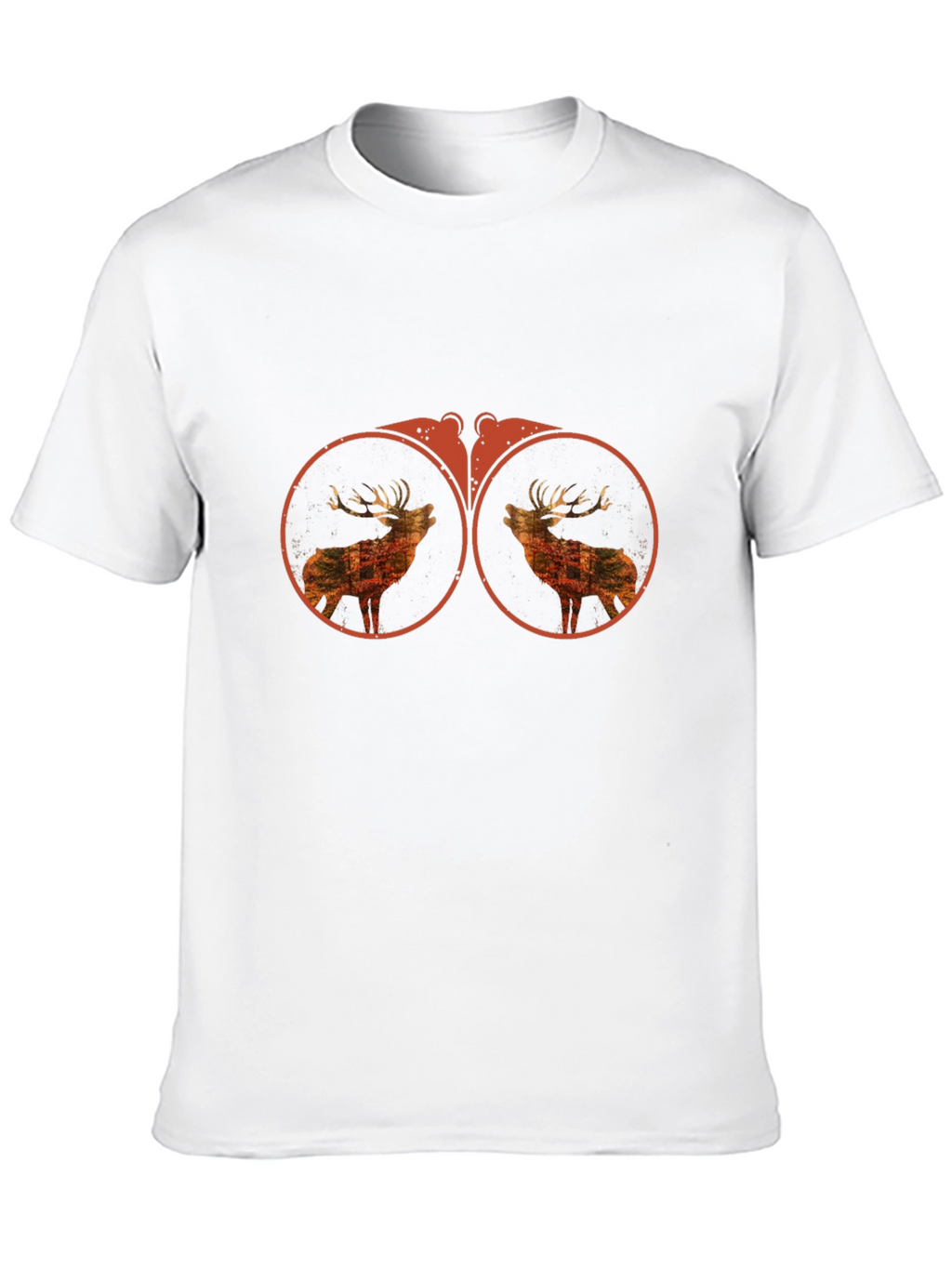 Binocular Deer Graphic Tee - Black Cotton T-Shirt