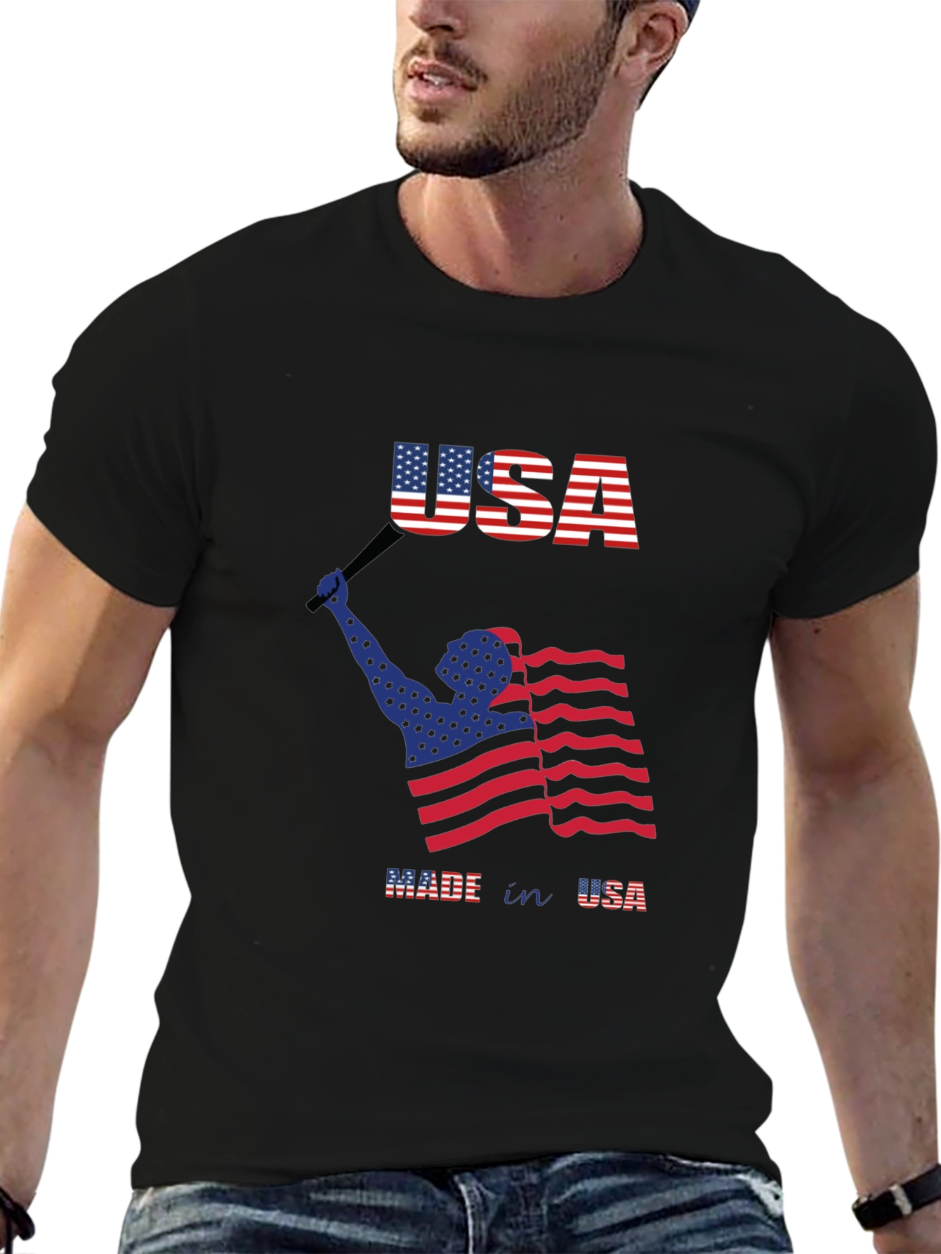 USA Flag Graphic T-Shirt