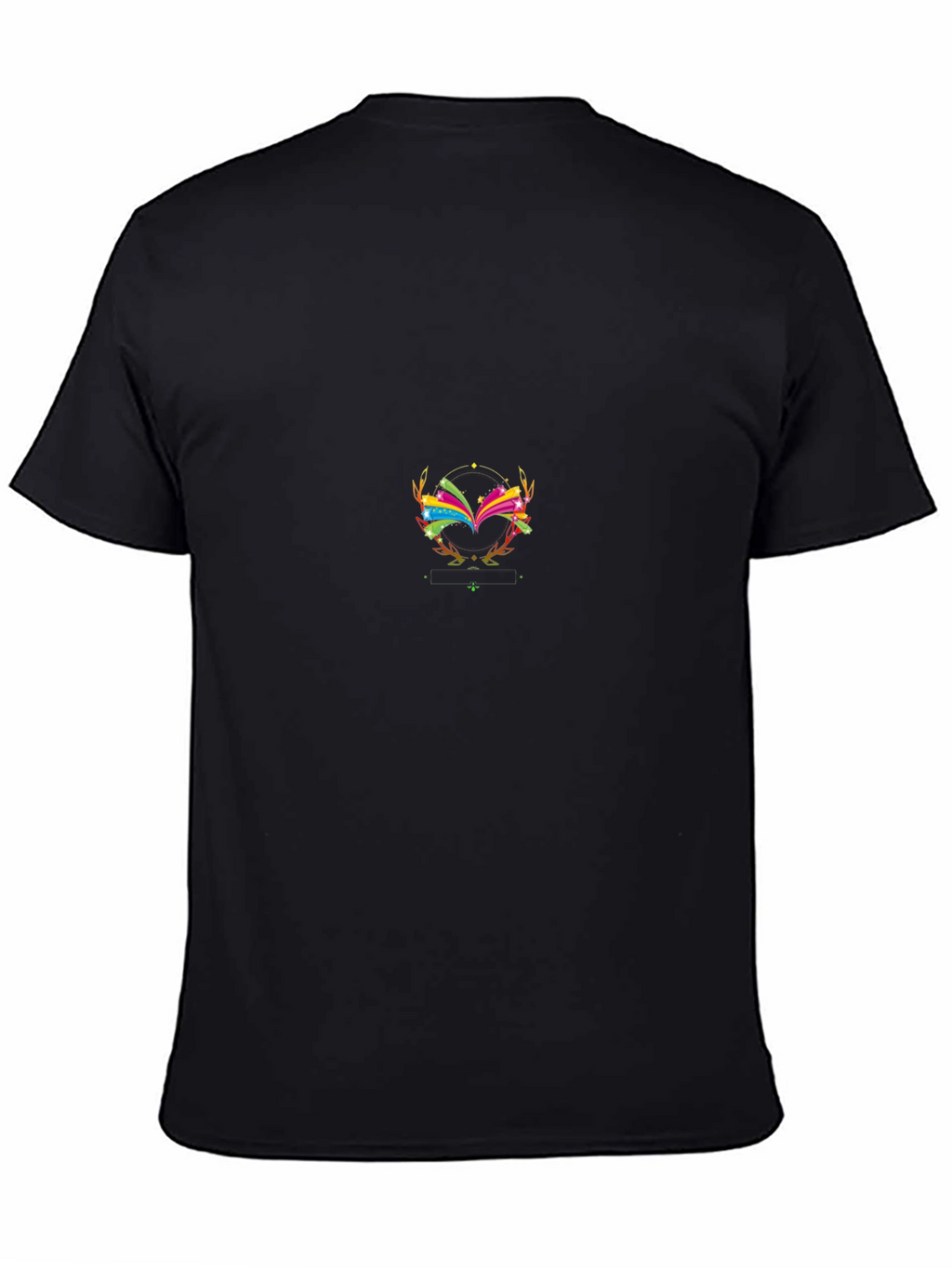 Abstract Graphic Tee - Stylish Black T-Shirt