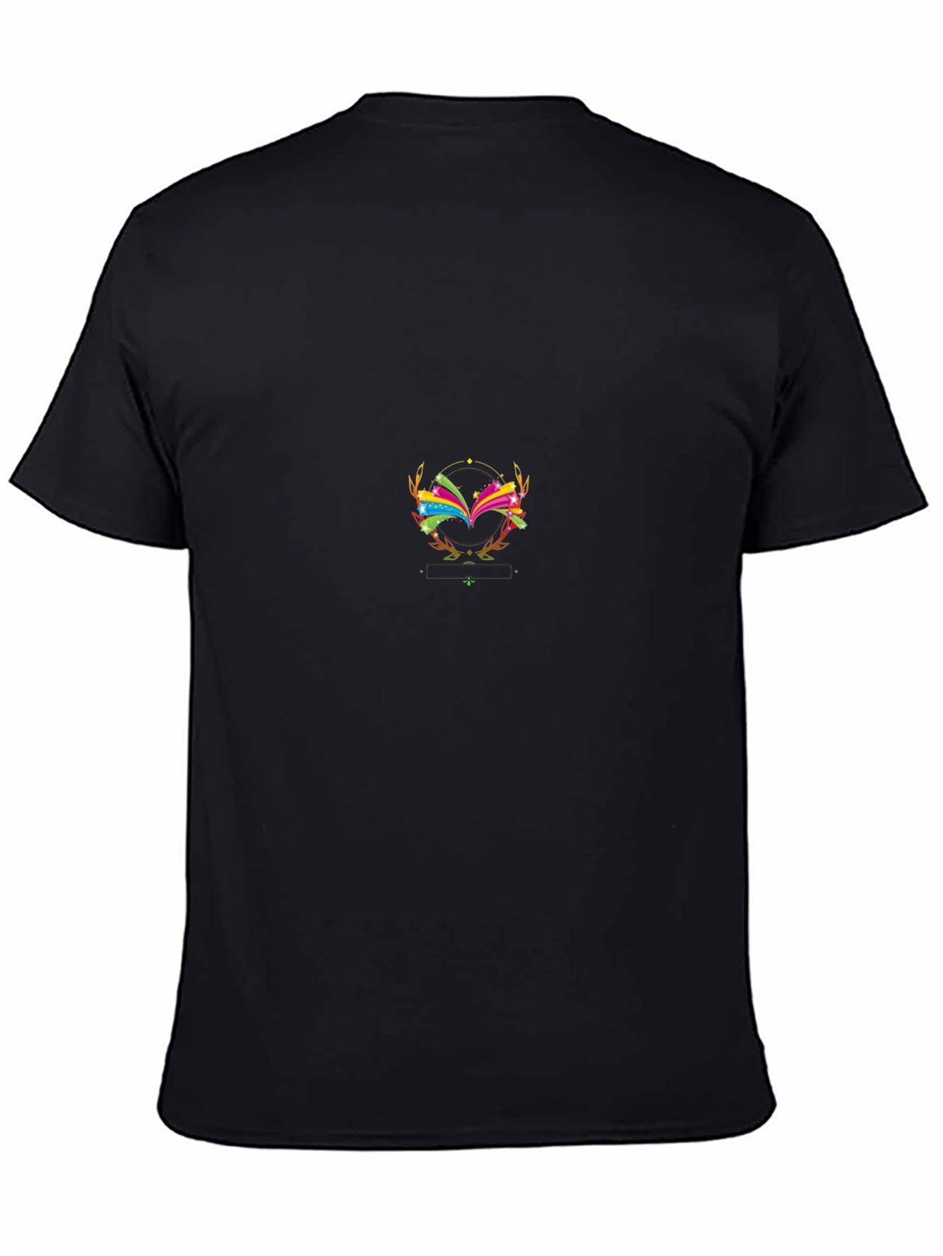 Abstract Graphic Tee - Stylish Black T-Shirt