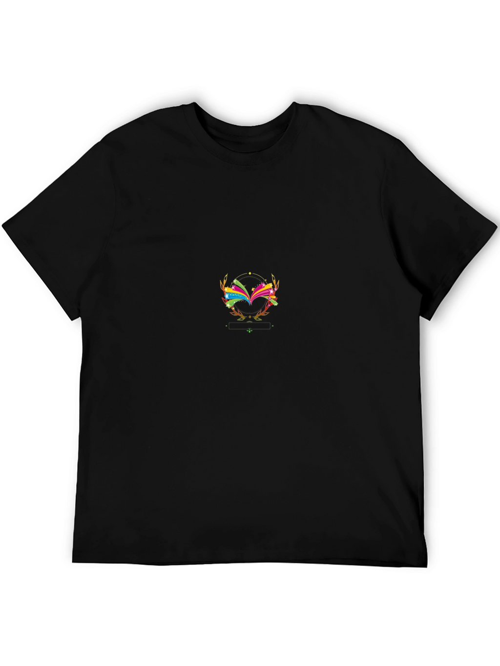 Abstract Graphic Tee - Stylish Black T-Shirt