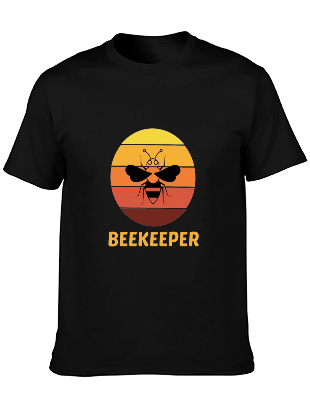 Beekeeper Bee Sunset Graphic T-Shirt