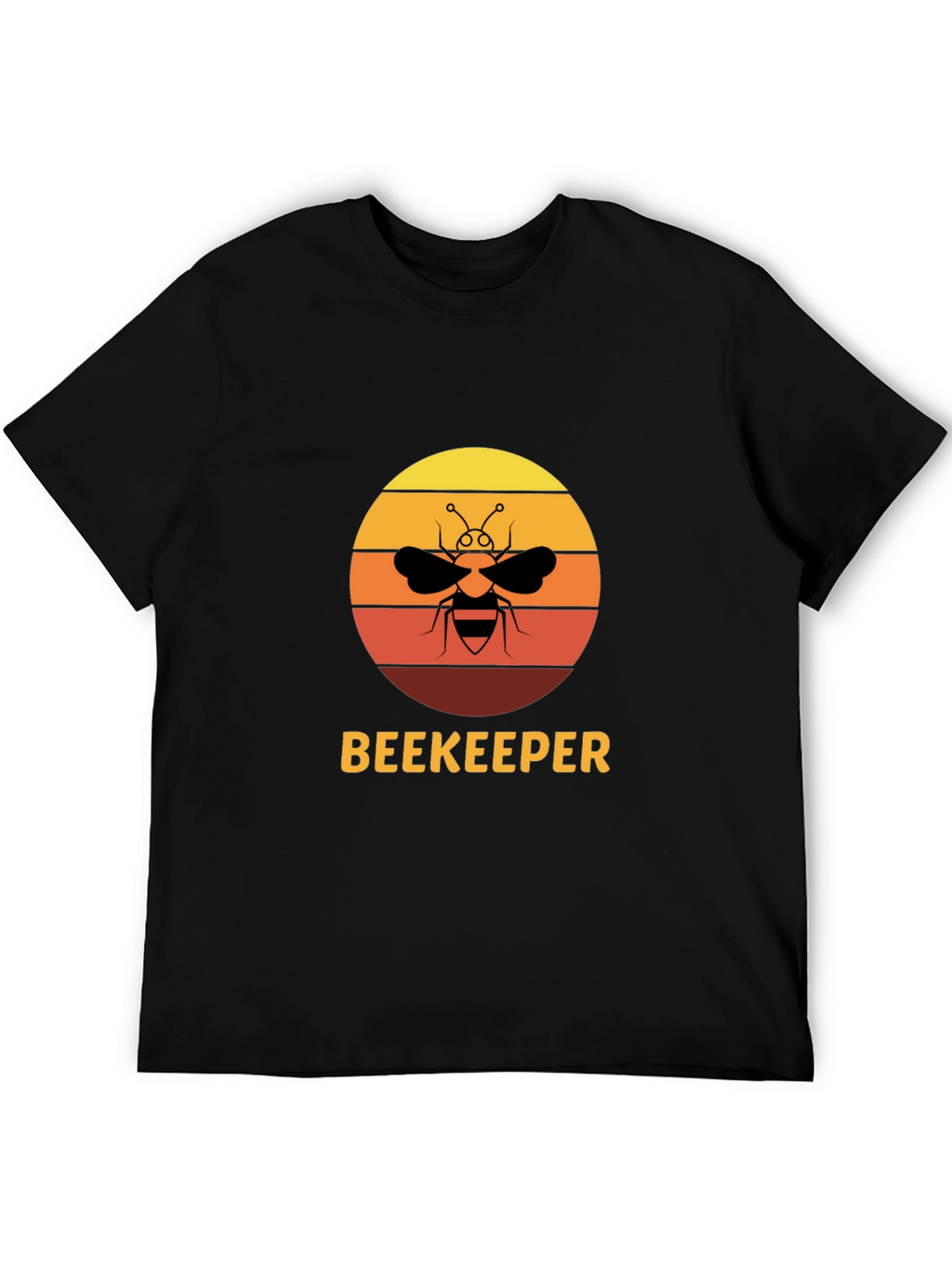 Beekeeper Bee Sunset Graphic T-Shirt