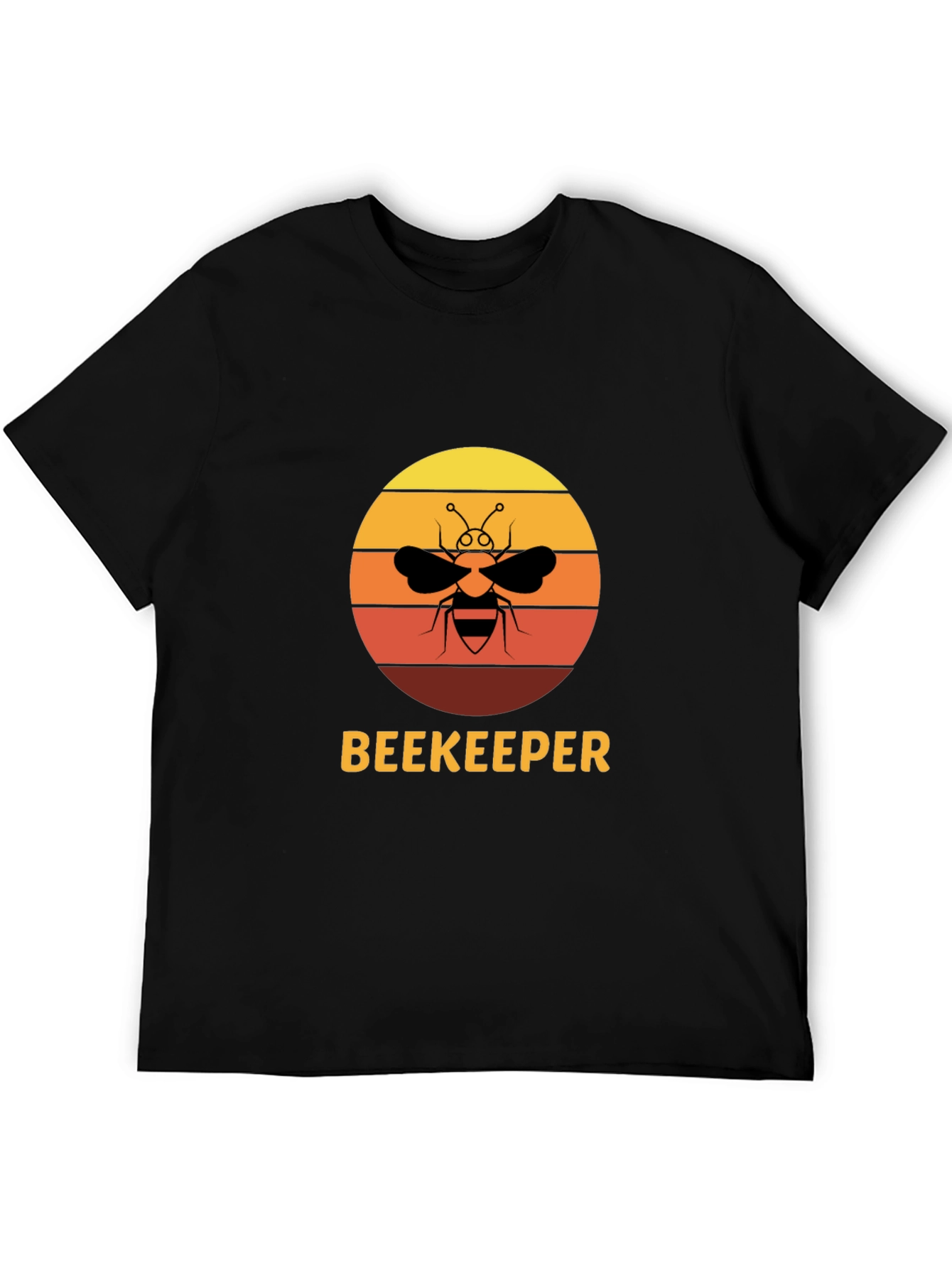 Beekeeper Bee Sunset Graphic T-Shirt