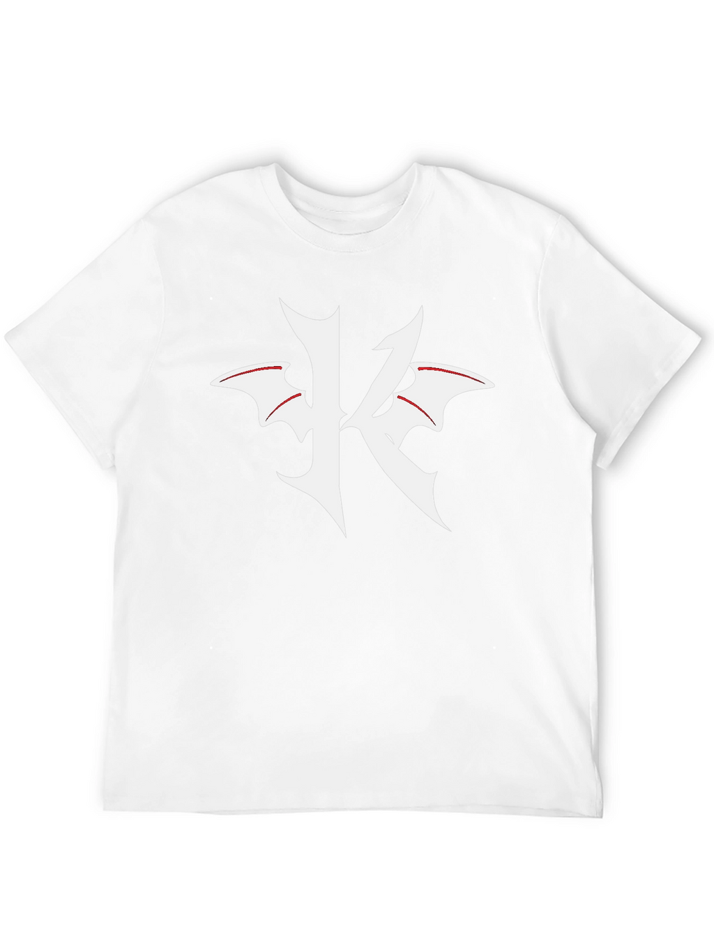 Black T-Shirt with K Bat Wing Graphic