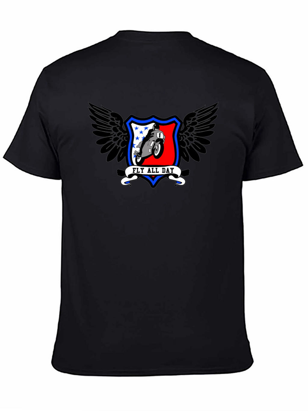 Fly All Day Motorcycle Graphic Tee