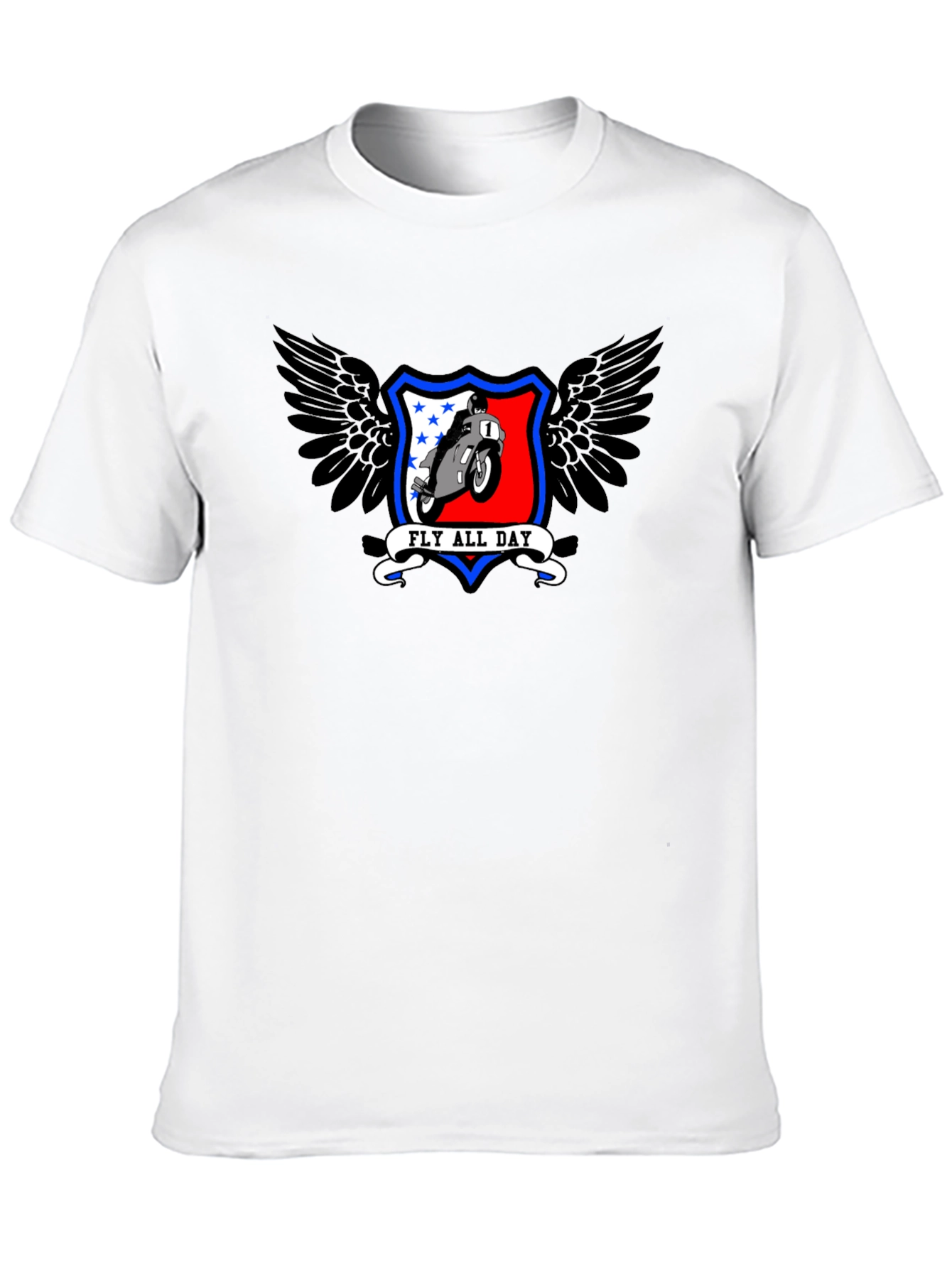 Fly All Day Motorcycle Graphic Tee