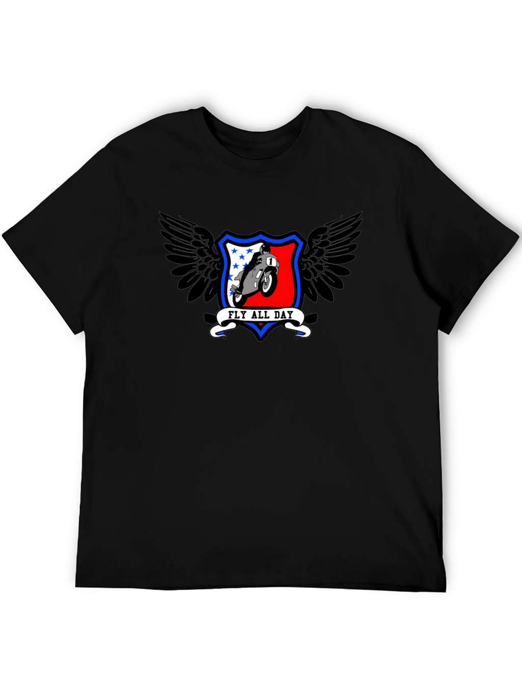 Fly All Day Motorcycle Graphic Tee