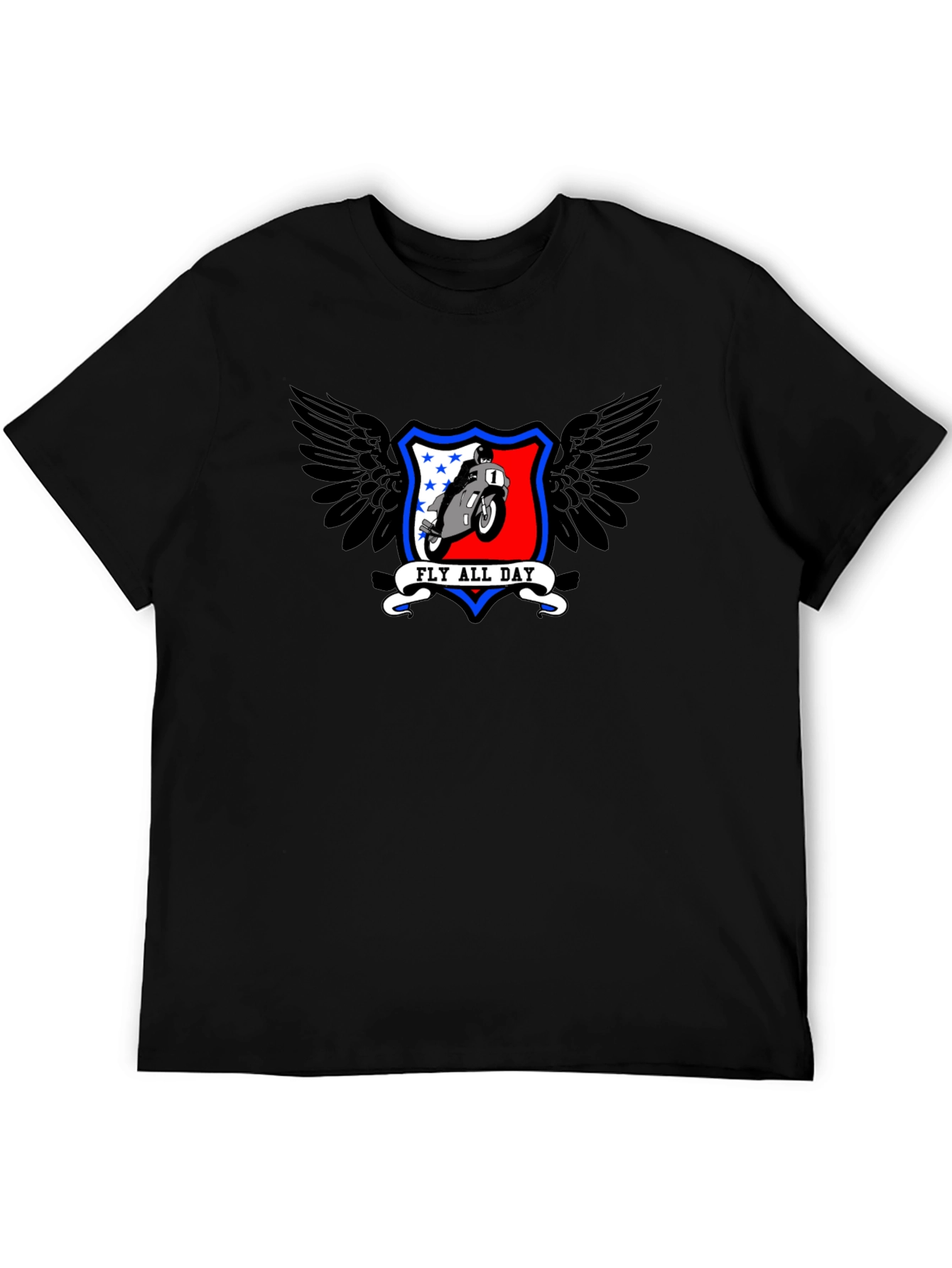 Fly All Day Motorcycle Graphic Tee