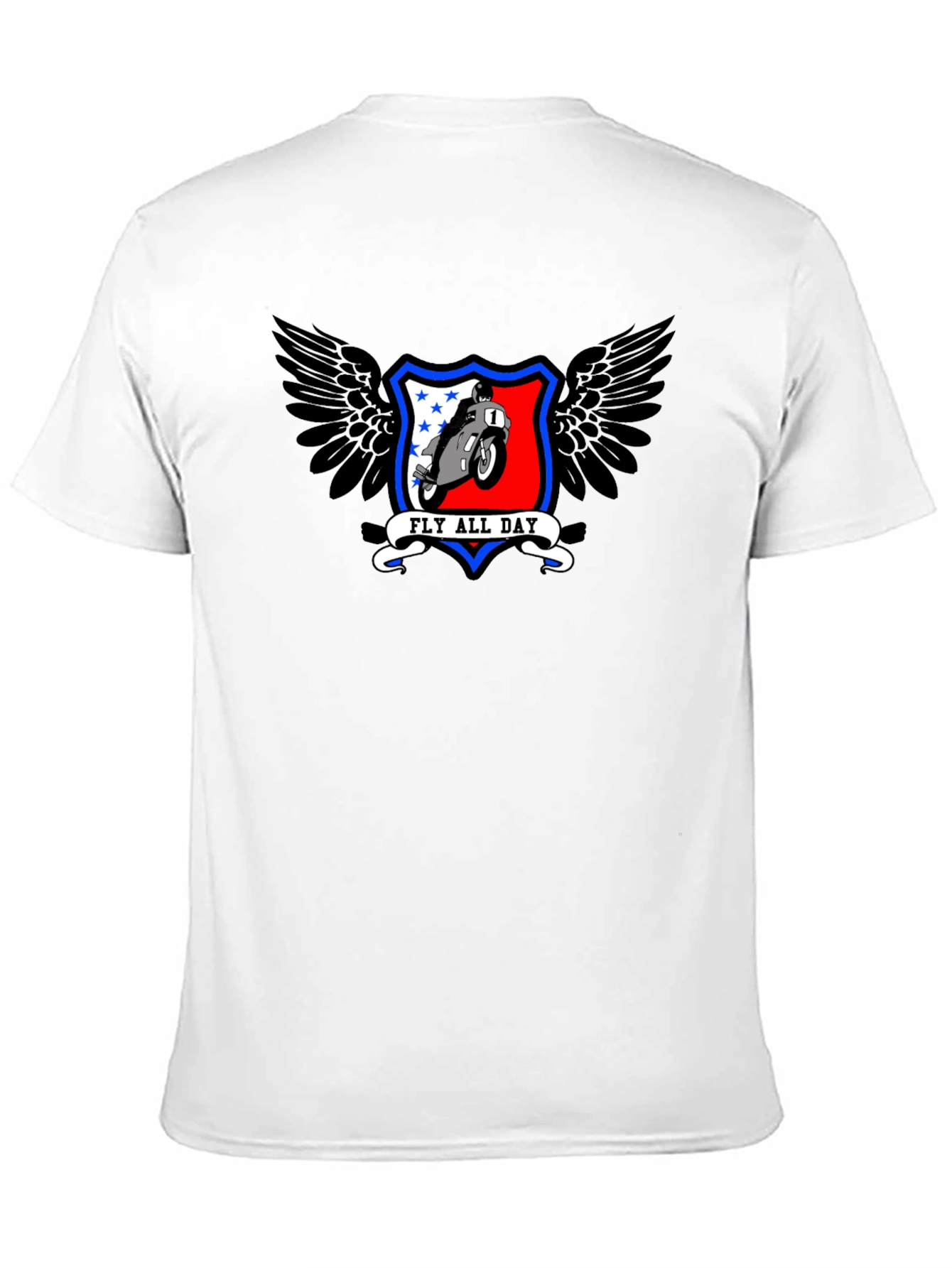 Fly All Day Motorcycle Graphic Tee