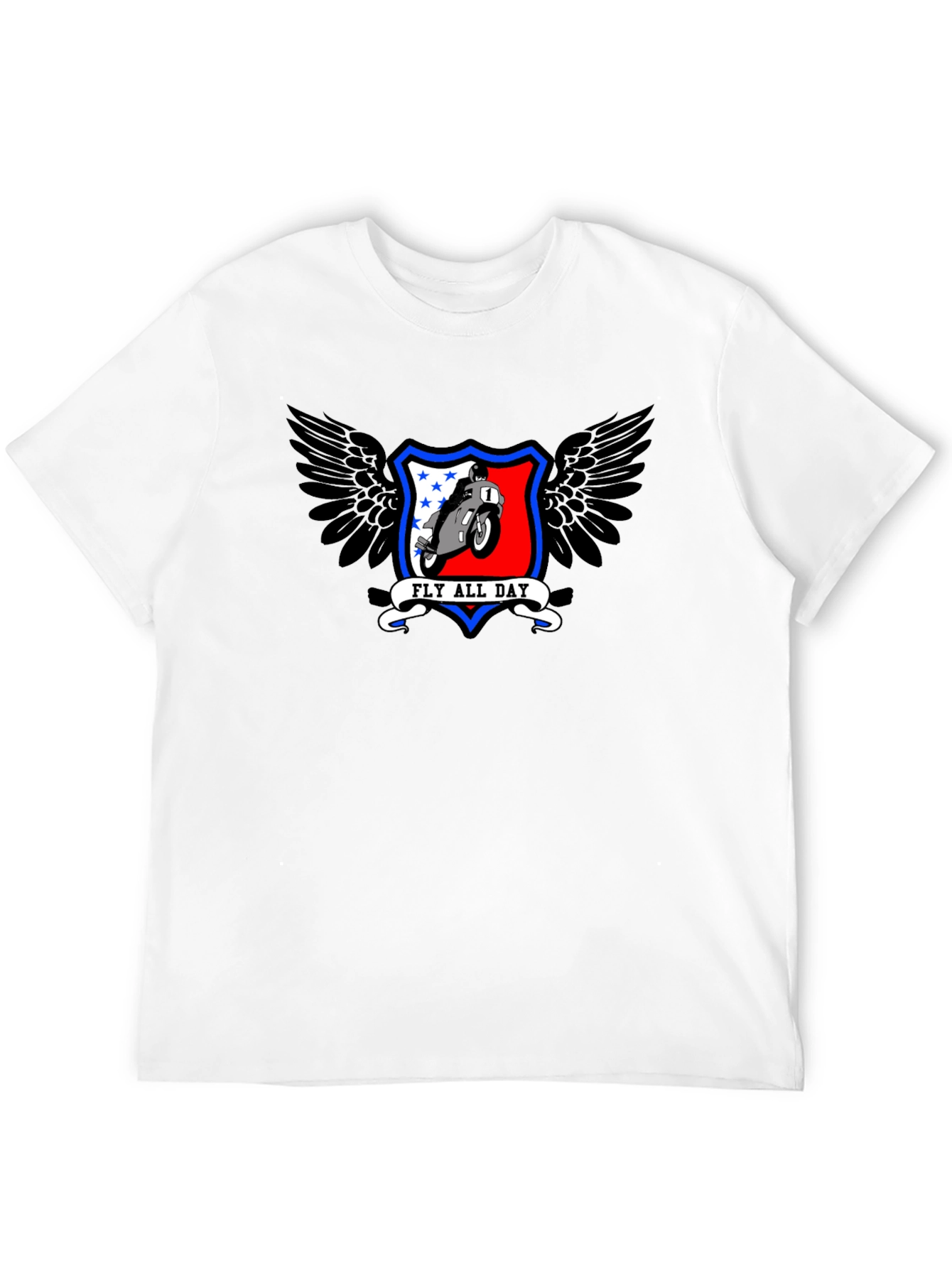 Fly All Day Motorcycle Graphic Tee