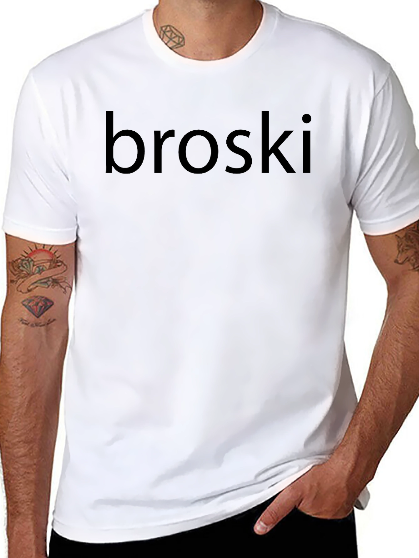 Broski T-Shirt - Casual Black Tee