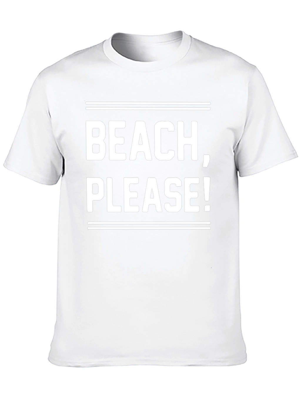 Beach Please! Graphic Tee - Black Cotton T-Shirt