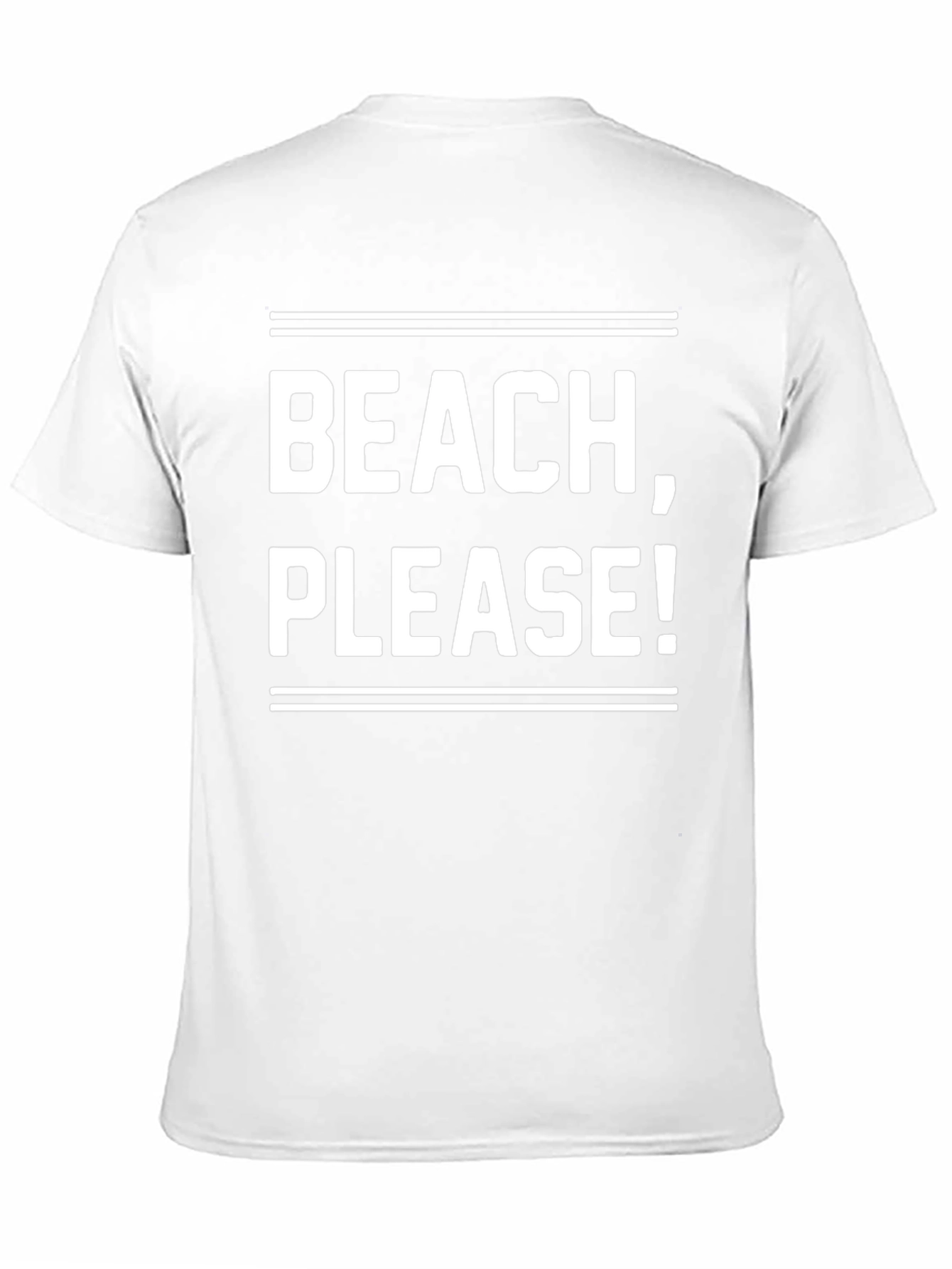 Beach Please! Graphic Tee - Black Cotton T-Shirt