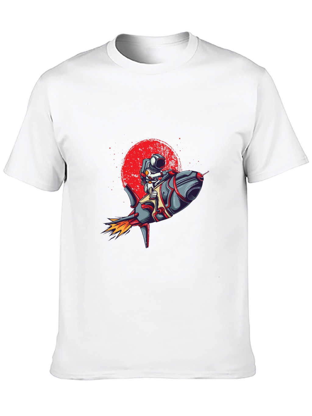 Astronaut Rocket Graphic Tee - Space Adventure T-Shirt