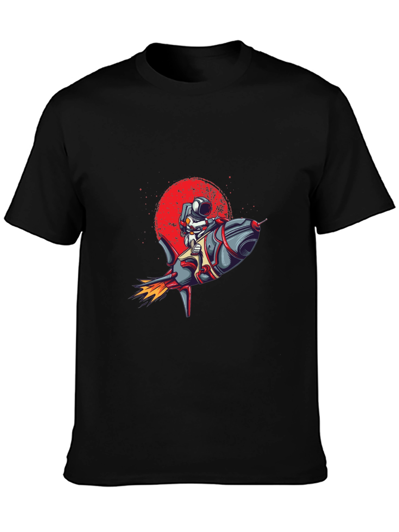 Astronaut Rocket Graphic Tee - Space Adventure T-Shirt