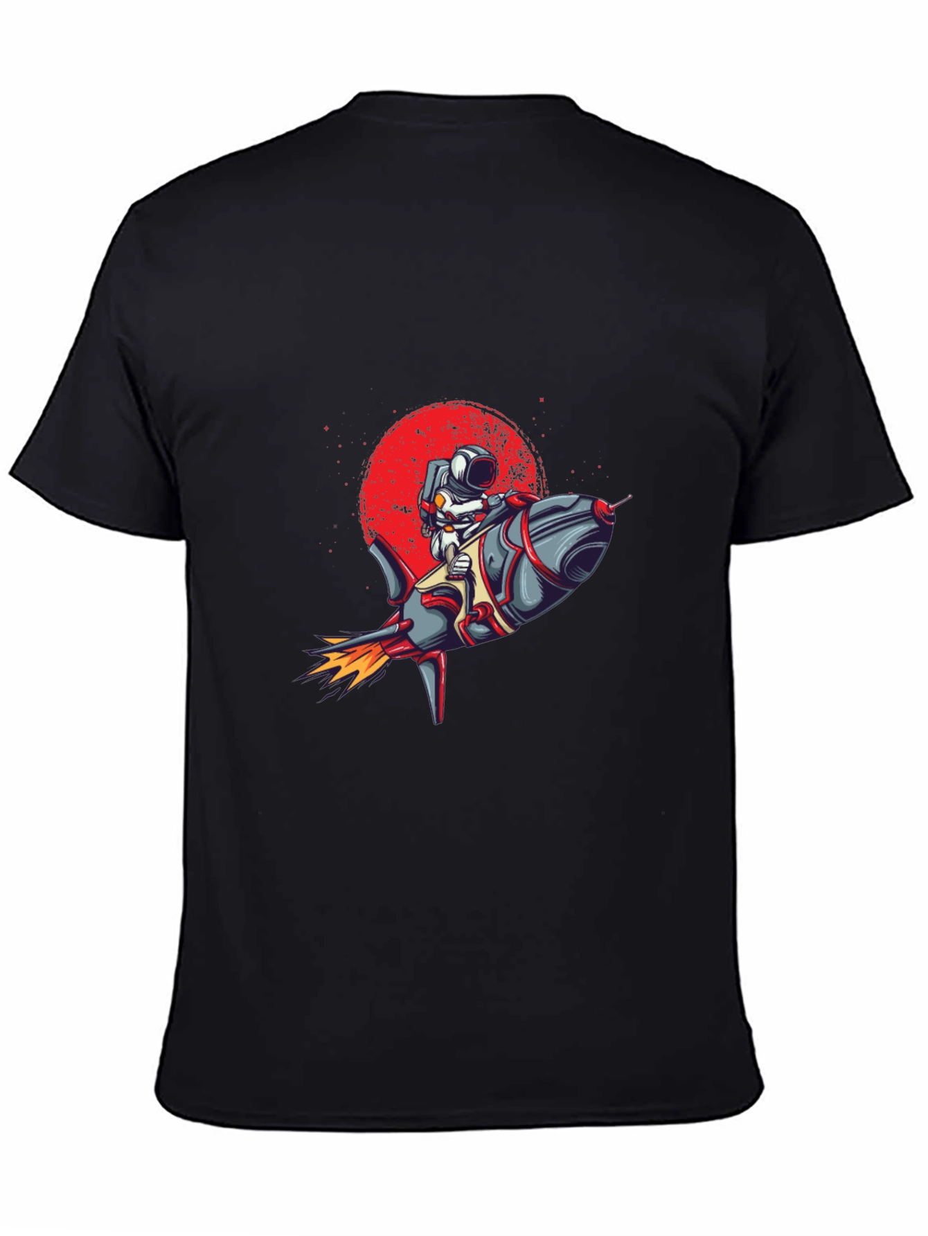 Astronaut Rocket Graphic Tee - Space Adventure T-Shirt