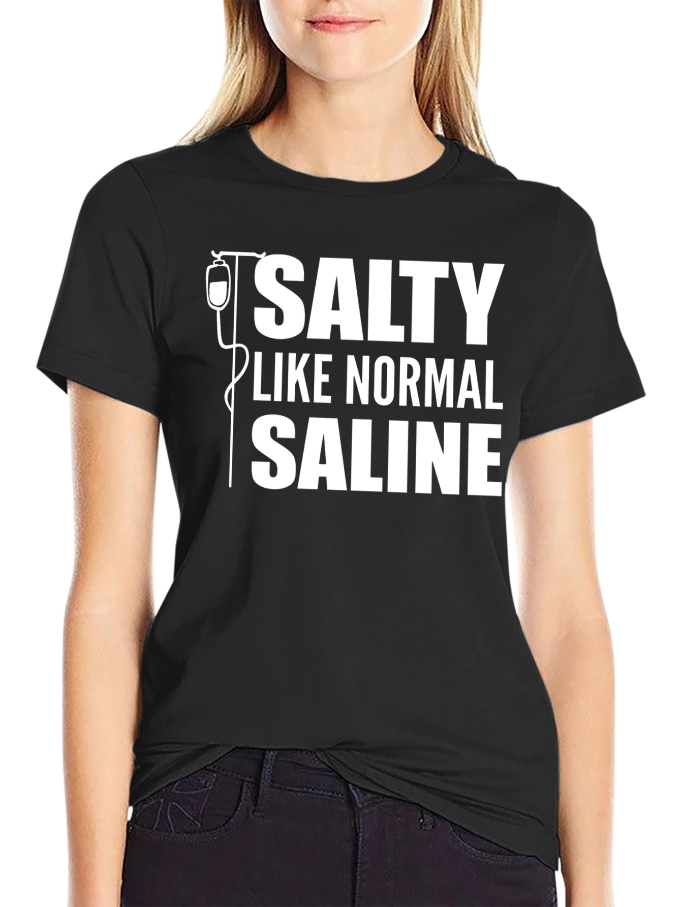 Salty Like Normal Saline T-Shirt - Funny Medical Humor