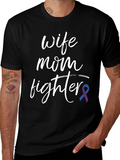 Wife Mom Fighter T-Shirt: Melanoma Awareness