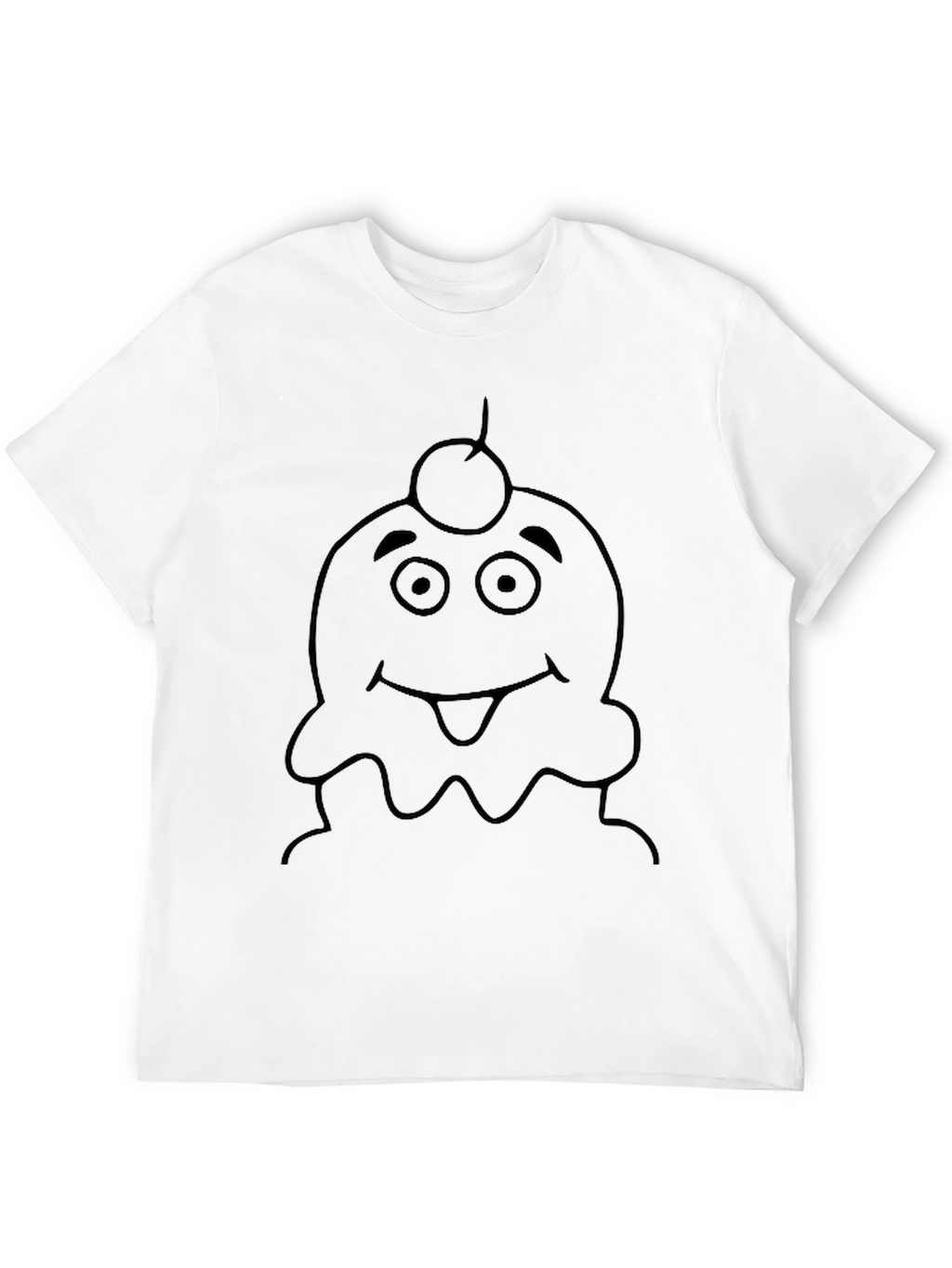 Cartoon Ice Cream Character Graphic Tee