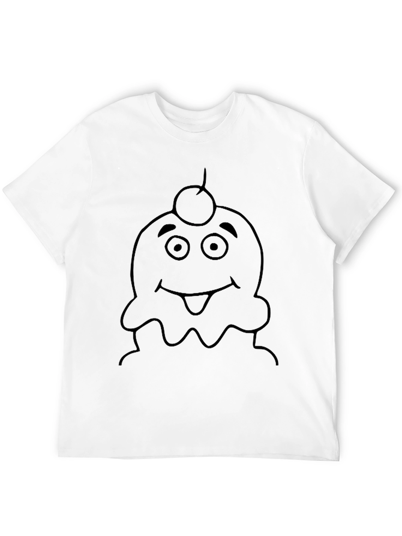Cartoon Ice Cream Character Graphic Tee