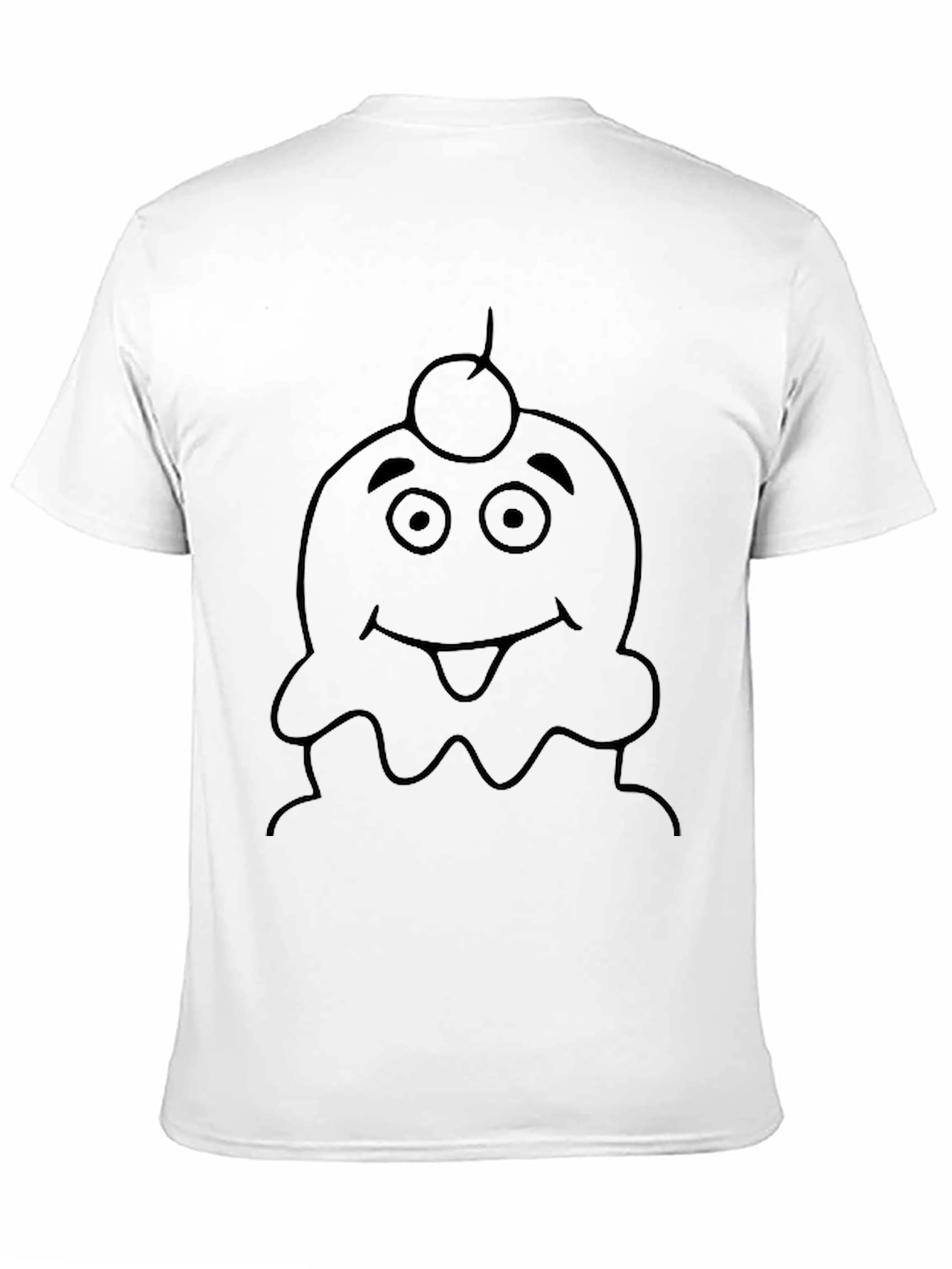 Cartoon Ice Cream Character Graphic Tee